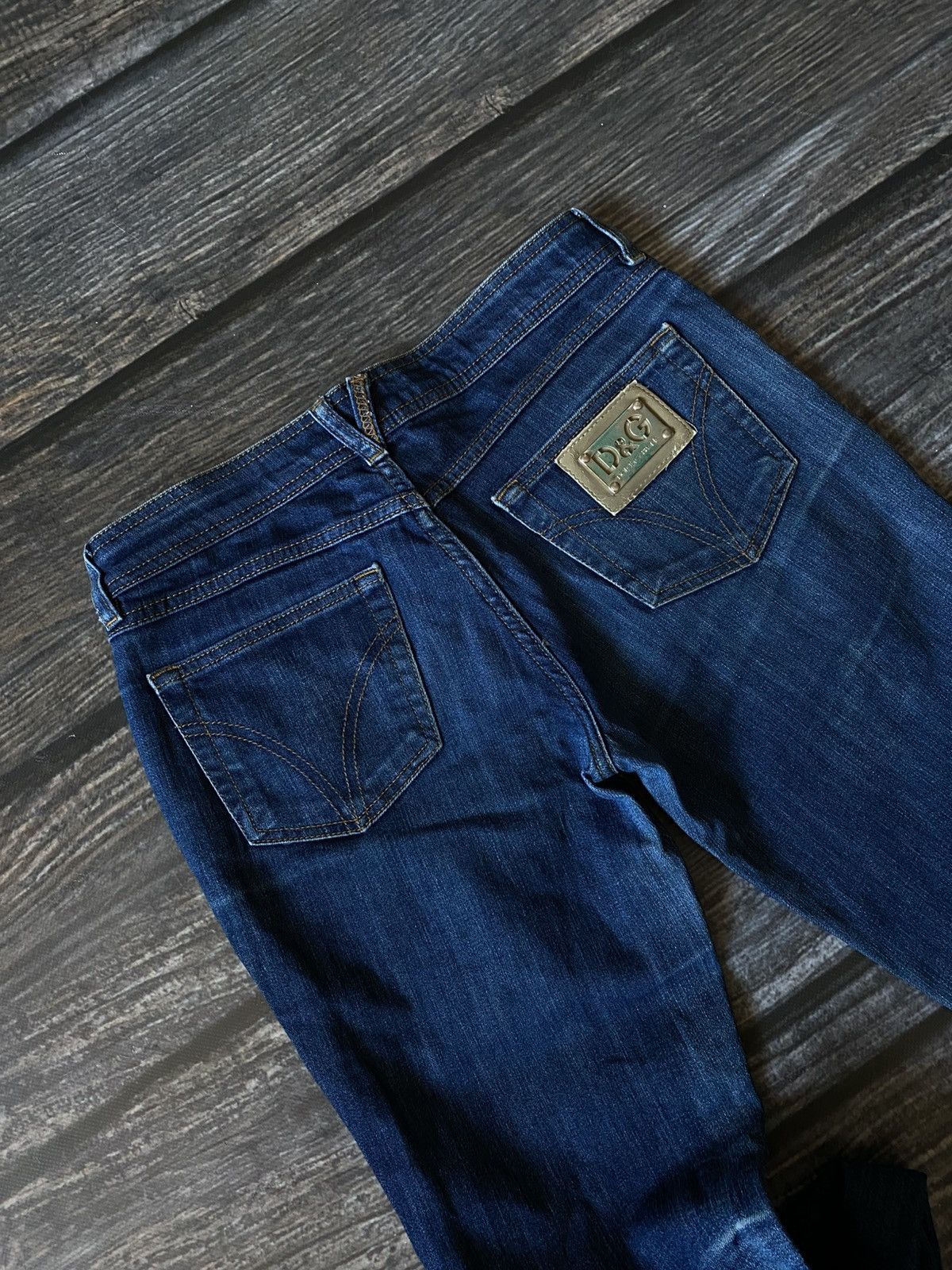 Dolce & Gabbana × Vintage Dolce & Gabbana metal logo denim pants Size 26" / US 2 / IT 38 - 1 Thumbnail