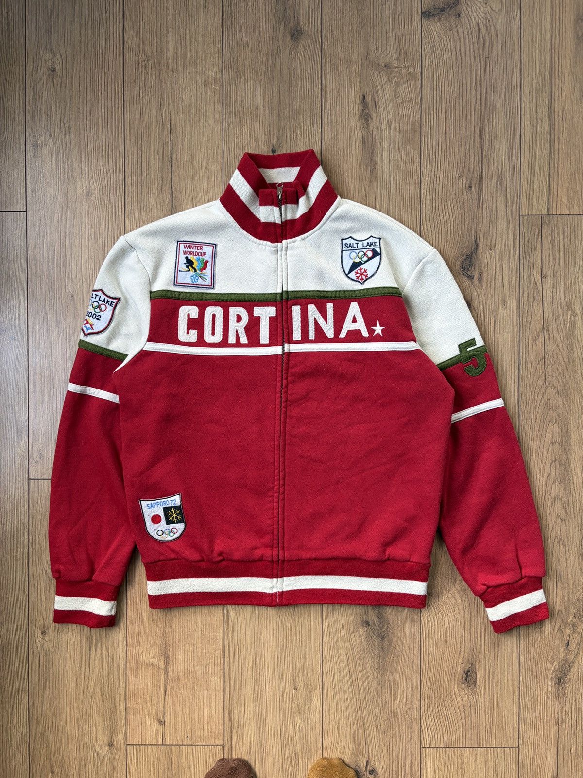 USA Olympics Winter World Cup Italy Cortina Salt Lake Olympic Games Jckt Size US L / EU 52-54 / 3 - 1 Thumbnail