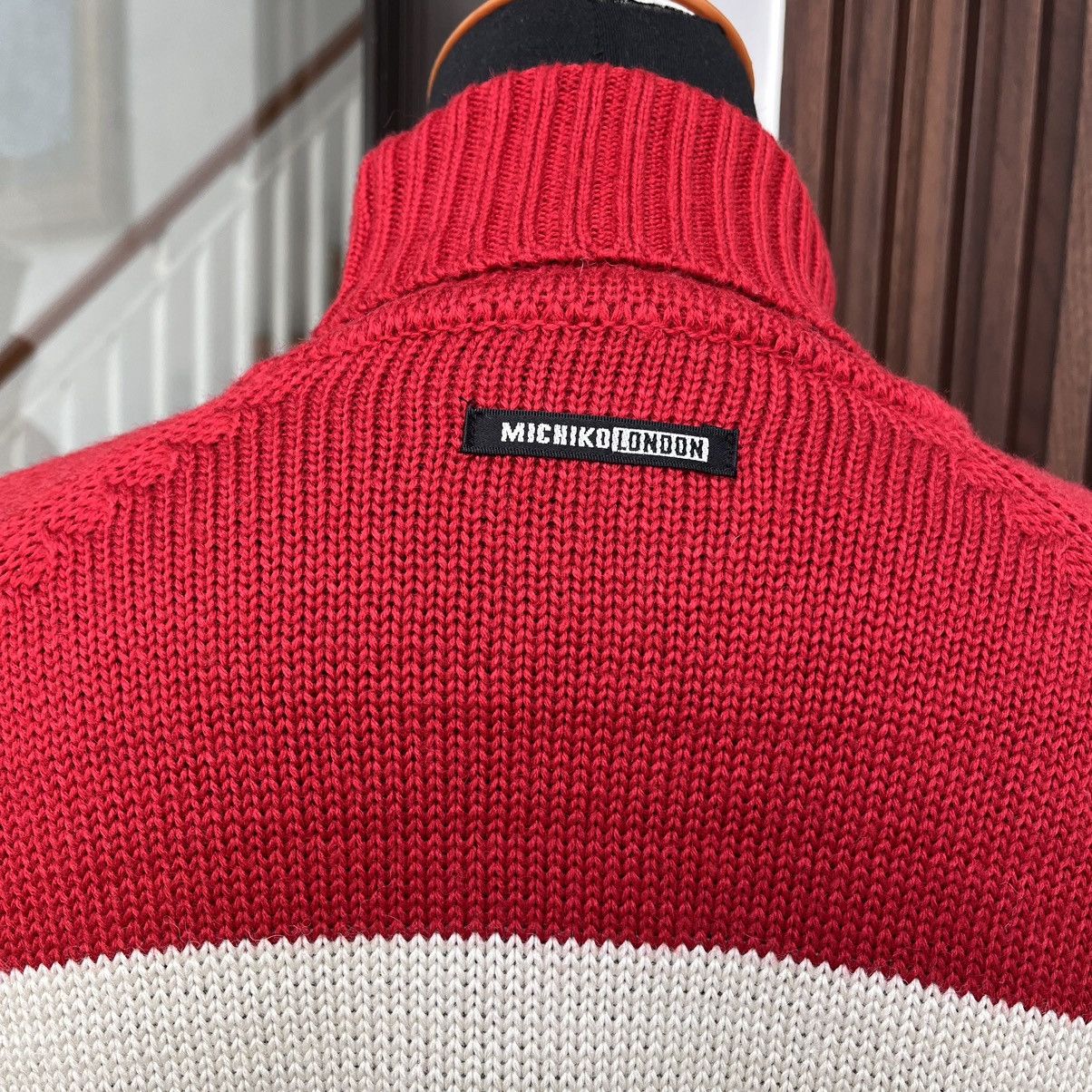 Michiko Koshino Vintage Michiko Koshino London Knitwear Turtle Neck Big Logo Size US L / EU 52-54 / 3 - 4 Thumbnail