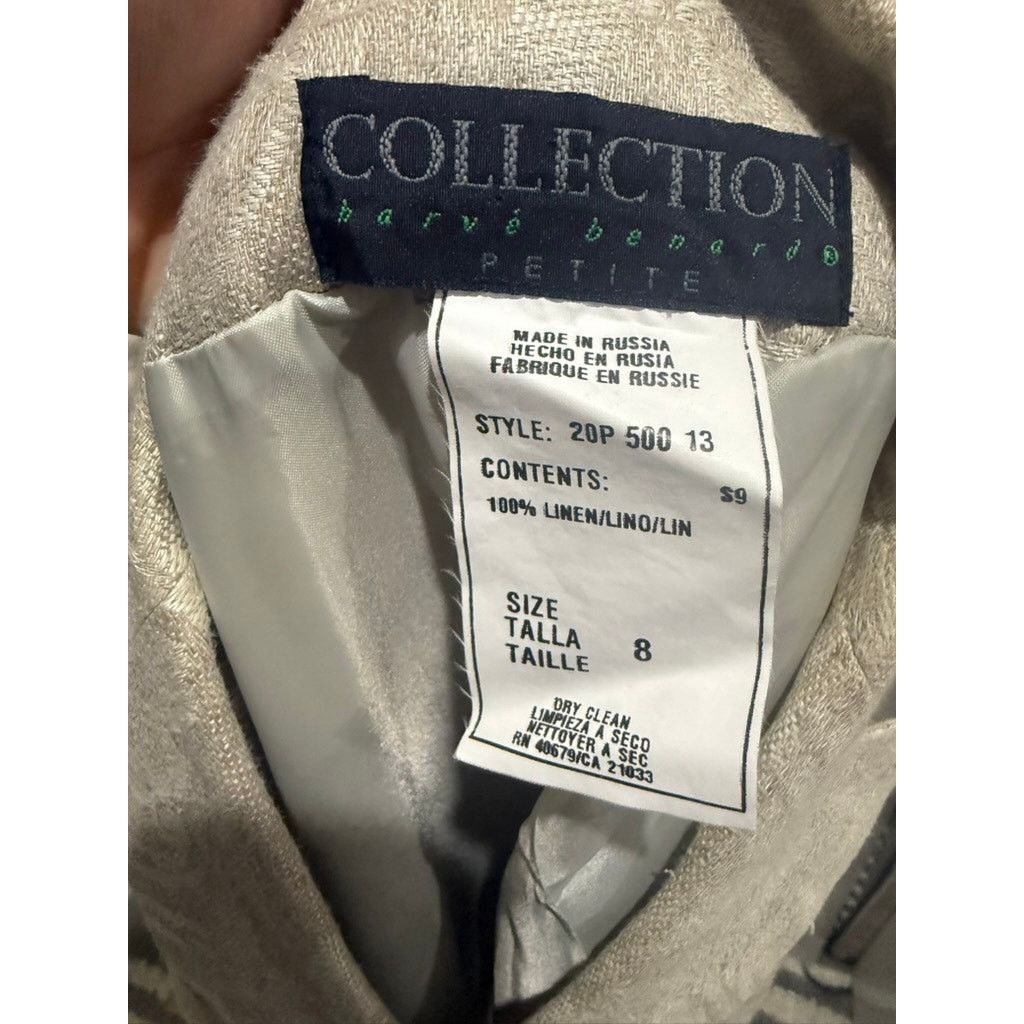 Harve Benard Harve Benard Collection Skirt Suit Womens Petite 8P Beige Size M / US 6-8 / IT 42-44 - 6 Thumbnail