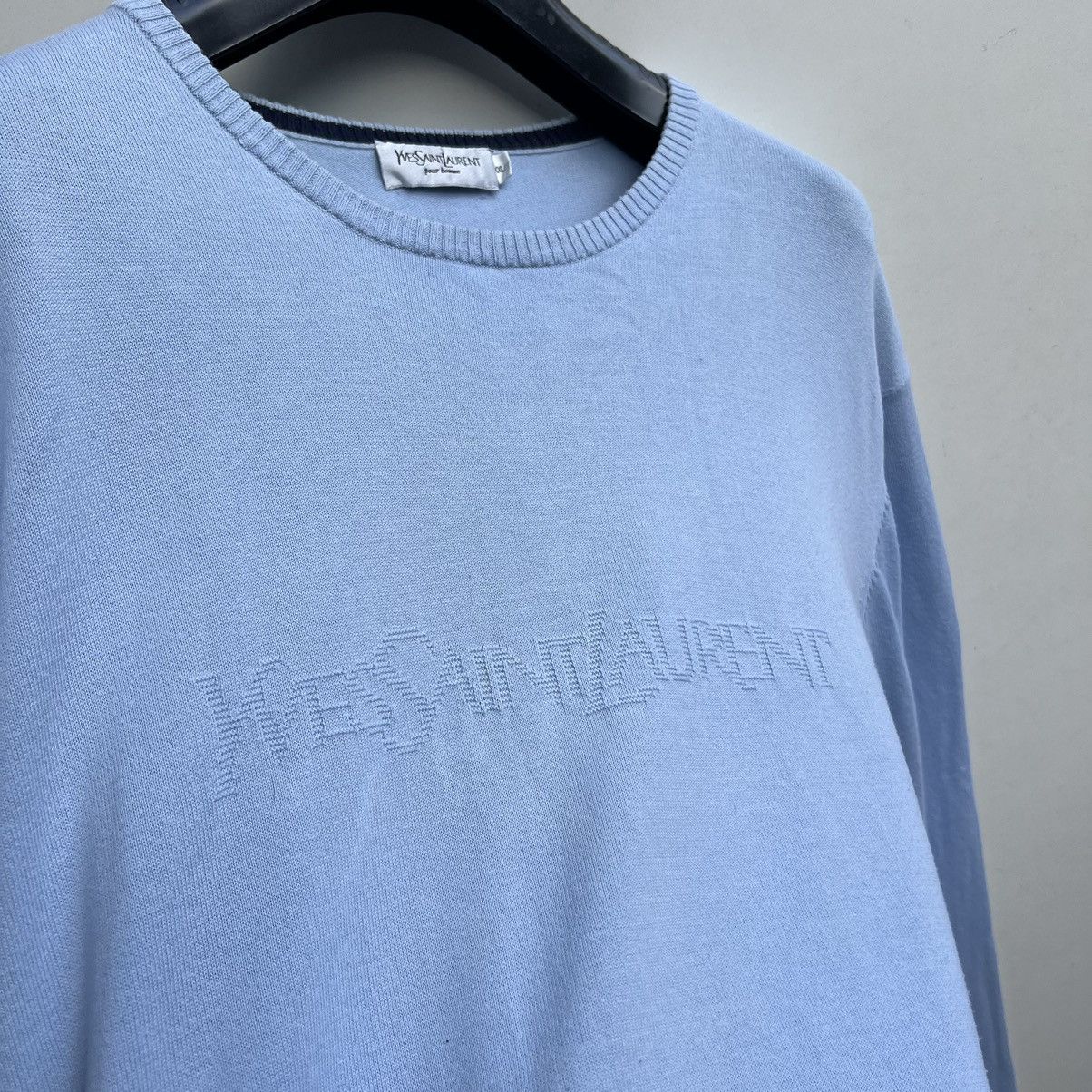 Vintage × Yves Saint Laurent Yves Saint Laurent sweatshirt/sweater vintage Size US XXL / EU 58 / 5 - 3 Thumbnail