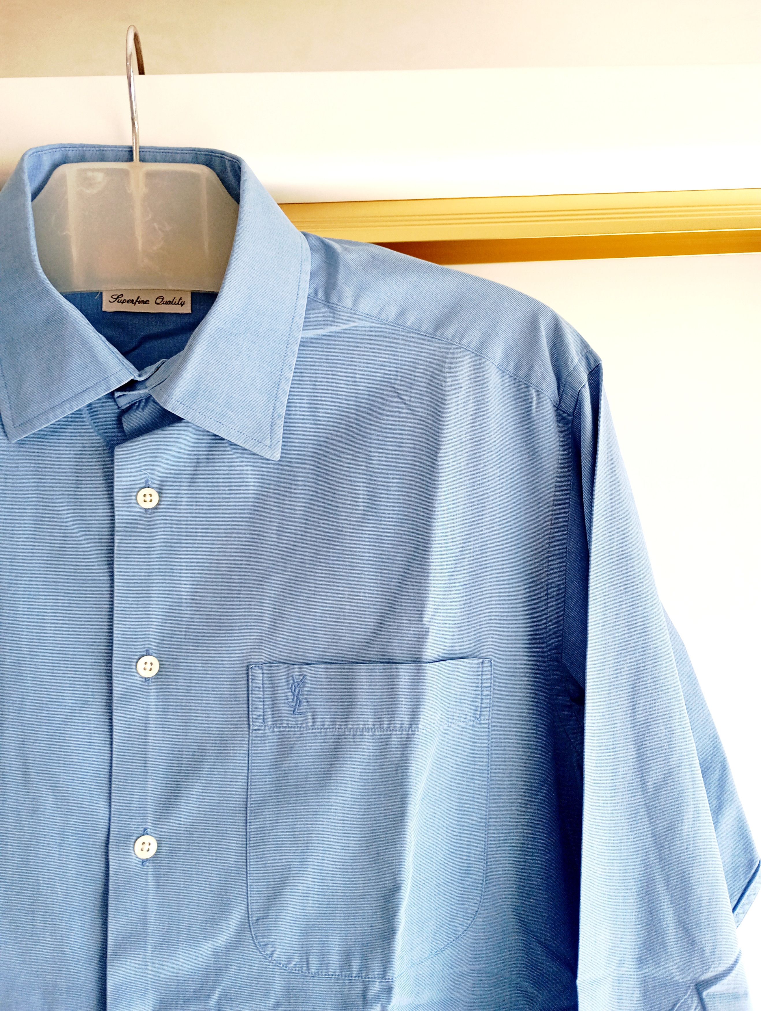 Yves Saint Laurent Vintage 90s Yves Saint Laurent YSL Shirt Rare Retro Y2K Hype Size US L / EU 52-54 / 3 - 3 Thumbnail