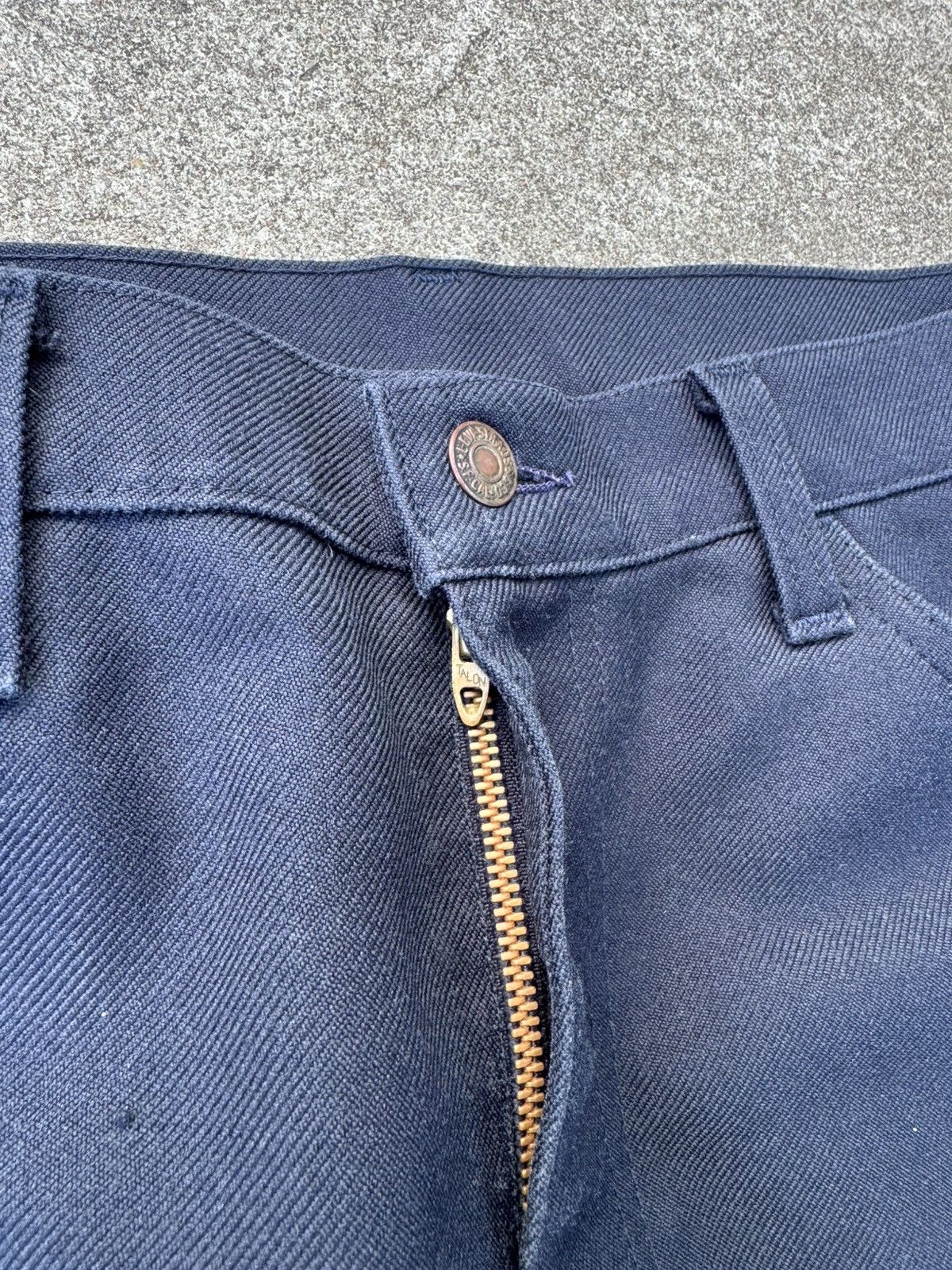 Levi's Vtg 70’s Levi’s 517 Flare Bootcut Polyester Navy Pants 35x30 Size US 35 - 6 Thumbnail