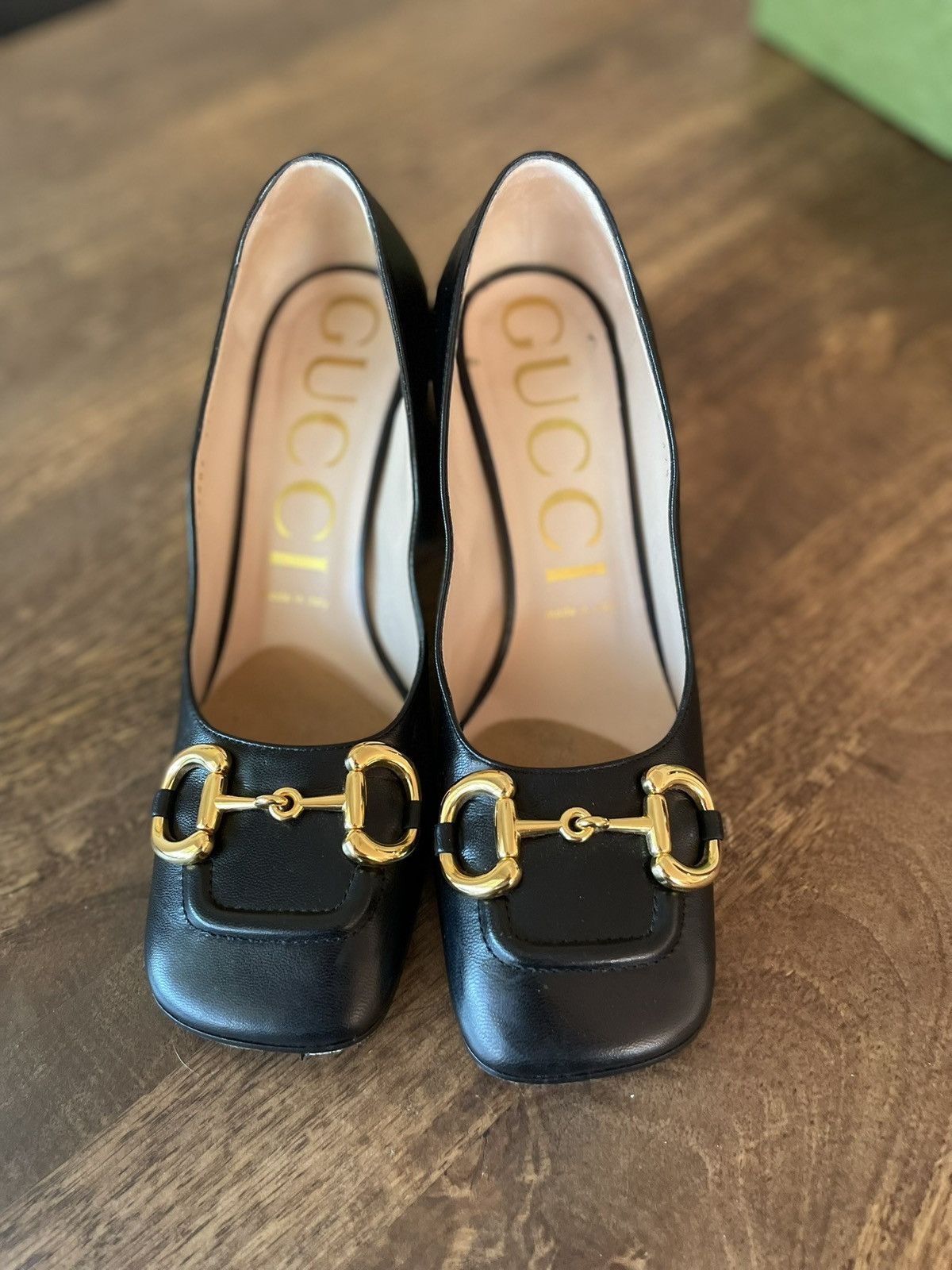 Gucci Gucci Baby Bit Horsebit Pumps Black Leather Size US 7.5 / IT 37.5 - 4 Thumbnail