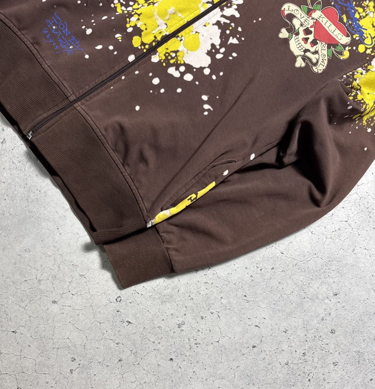 Ed Hardy Ed Hardy by Christian Audigier Women’s Full Zip Hoodie Size L / US 10 / IT 46 - 4 Thumbnail
