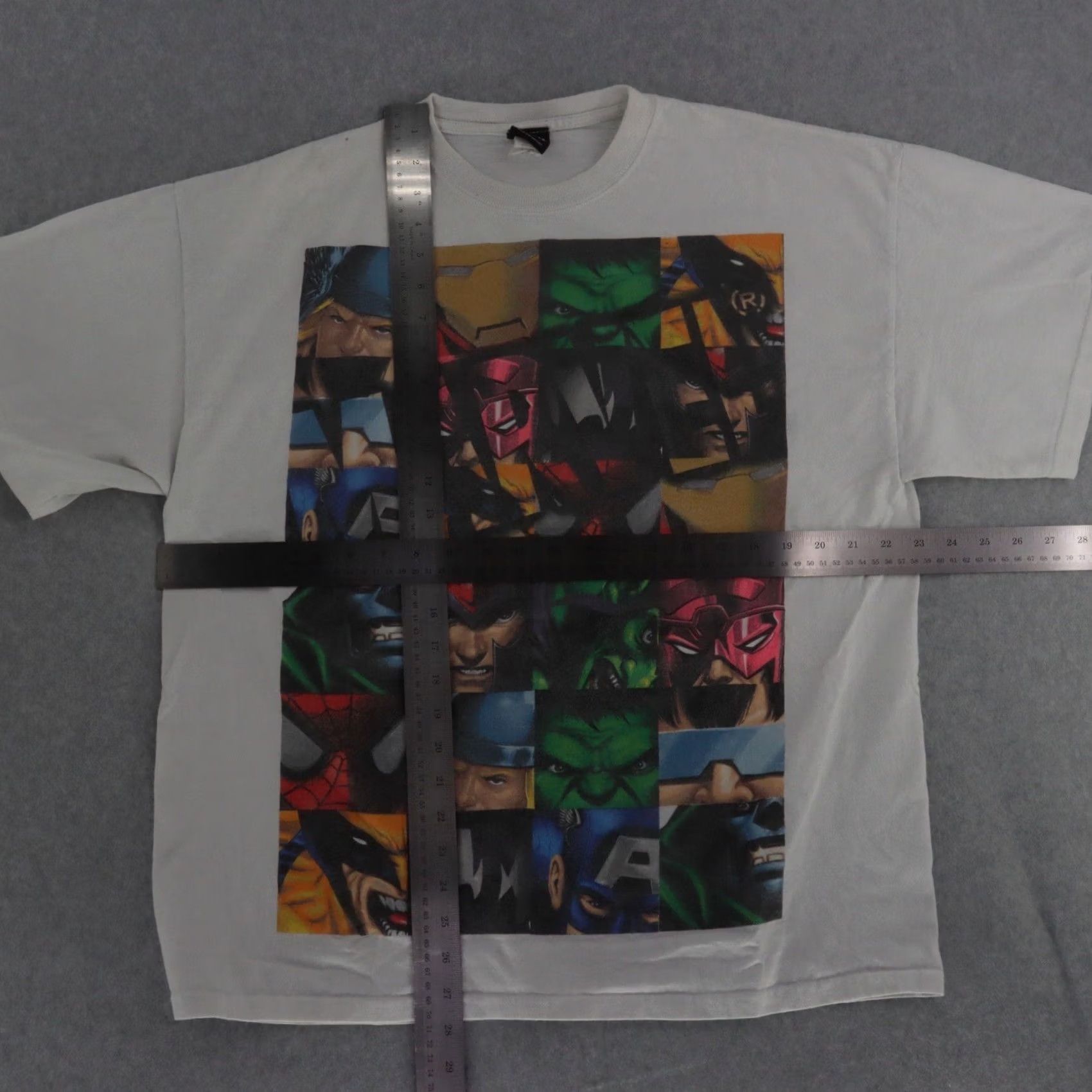 Vintage Marvel Mad Engine White TShirt Heroes FULL CAST Mens XL Gallactus Doom Shirt Shirt Mens XL White Marvel Mad Engine Size US XL / EU 56 / 4 - 2 Thumbnail