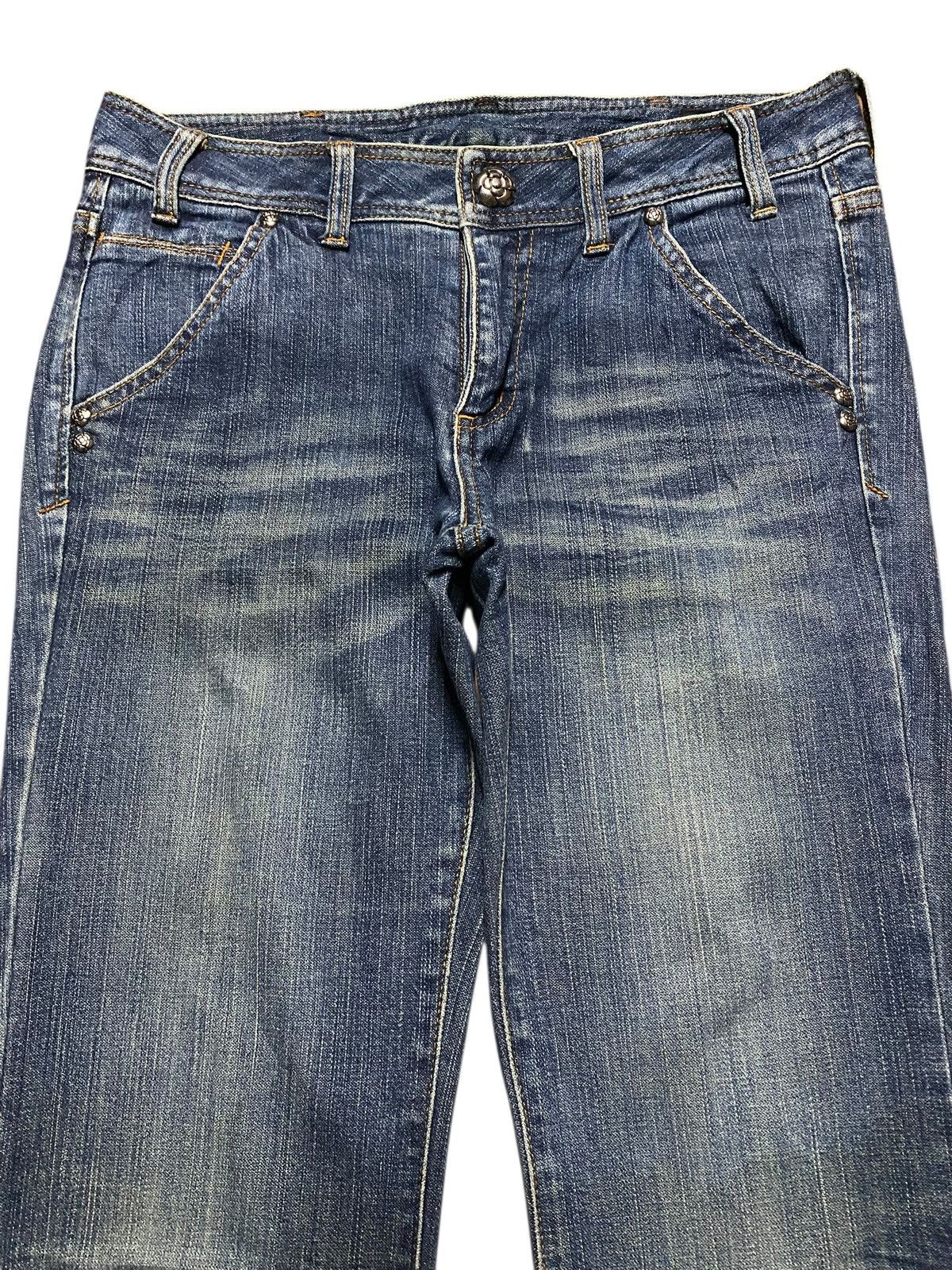 Other Vintage Japan Brand Clathas Flower Button Flare Jeans Size US 30 / EU 46 - 3 Thumbnail