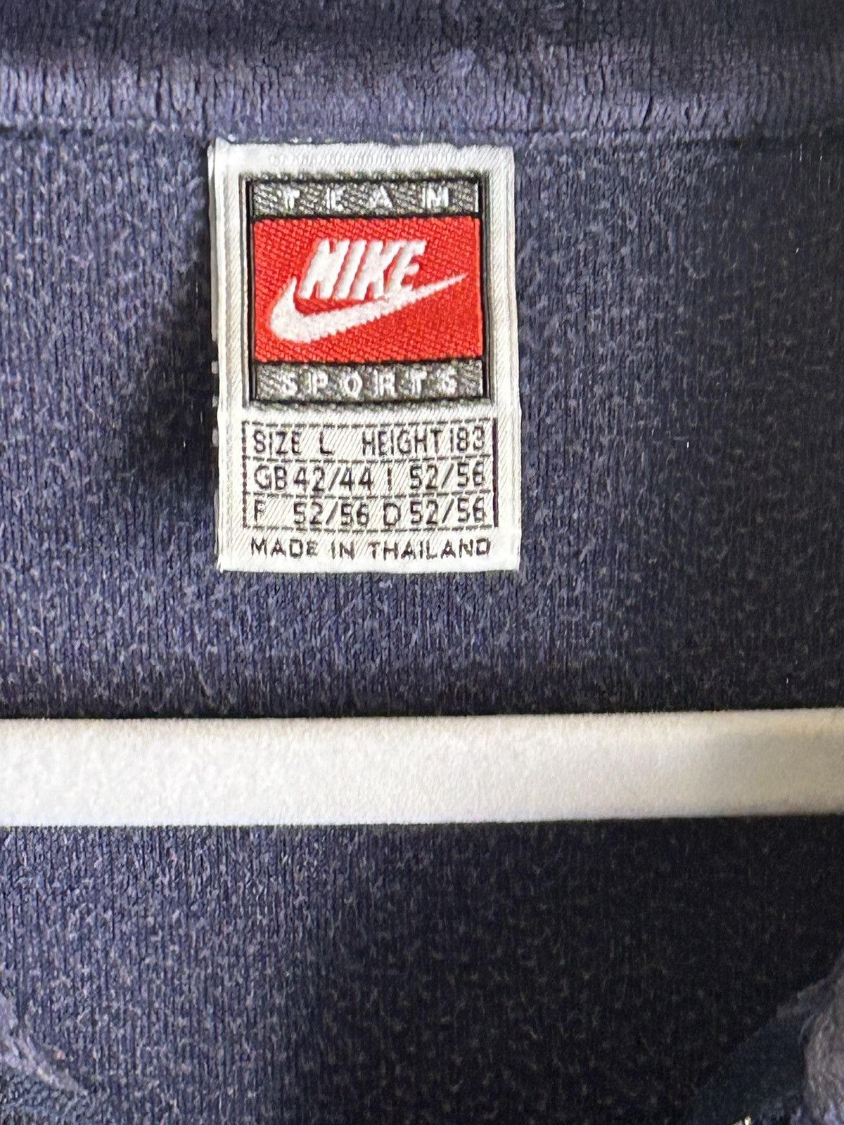 Nike × Vintage Vintage Nike Velour Short sleeve Zip Up Size US L / EU 52-54 / 3 - 5 Thumbnail