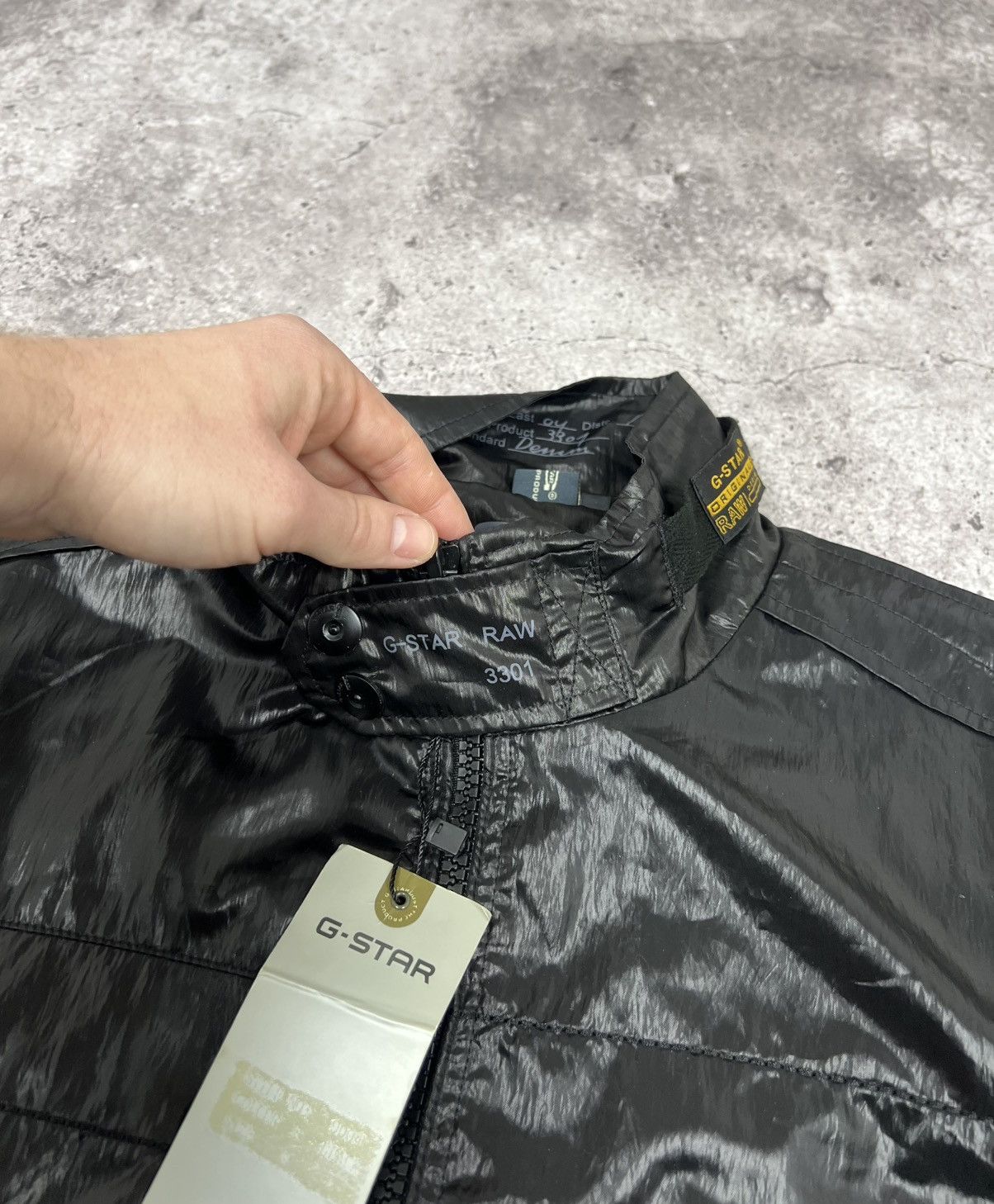 G-Star NWT G-Star Nylon Biker Jacket Size US L / EU 52-54 / 3 - 8 Thumbnail