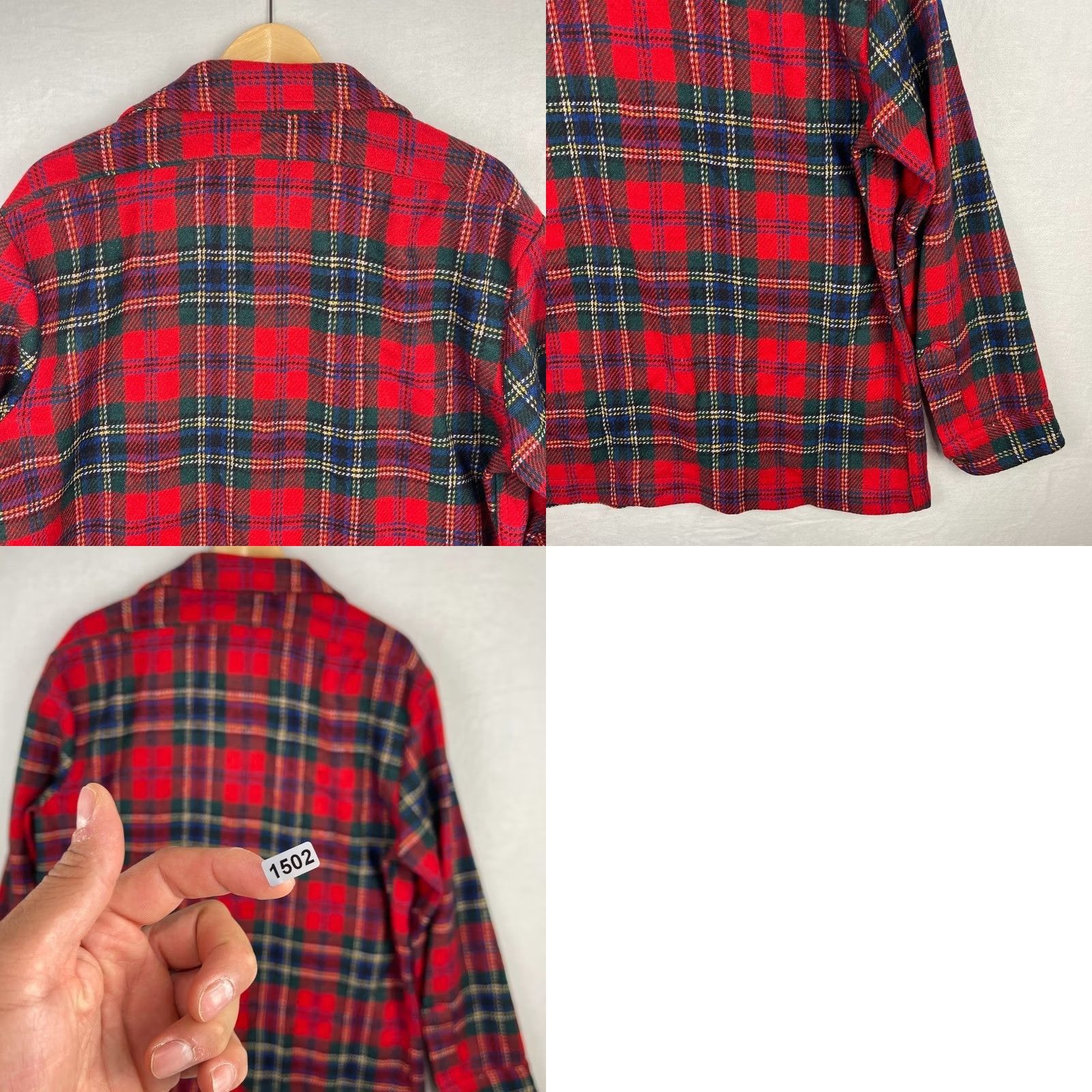 Pendleton VINTAGE Pendleton Lobo Shooting Shirt Mens Large Red Tartan Flannel Button Up Size US L / EU 52-54 / 3 - 9 Thumbnail