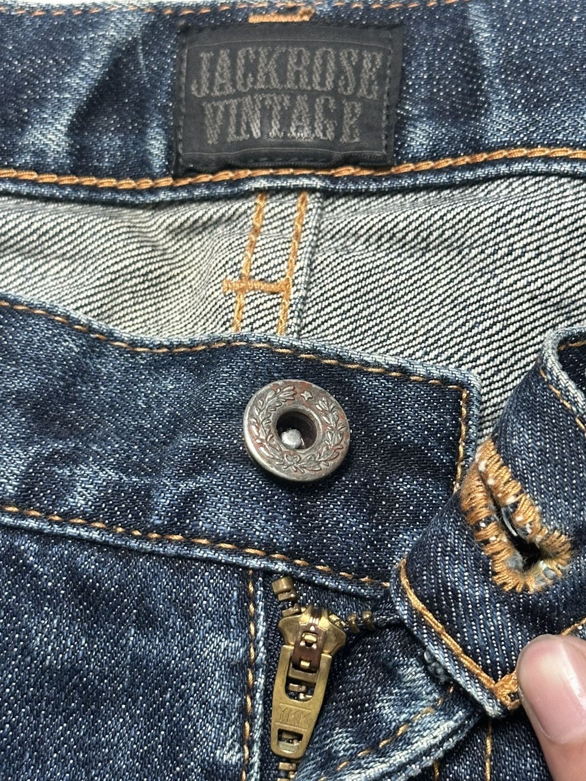 JACKROSE JACKROSE Vintage Y2K With Selvedge Straight Cut & Faded Wash Size US 33 - 12 Thumbnail