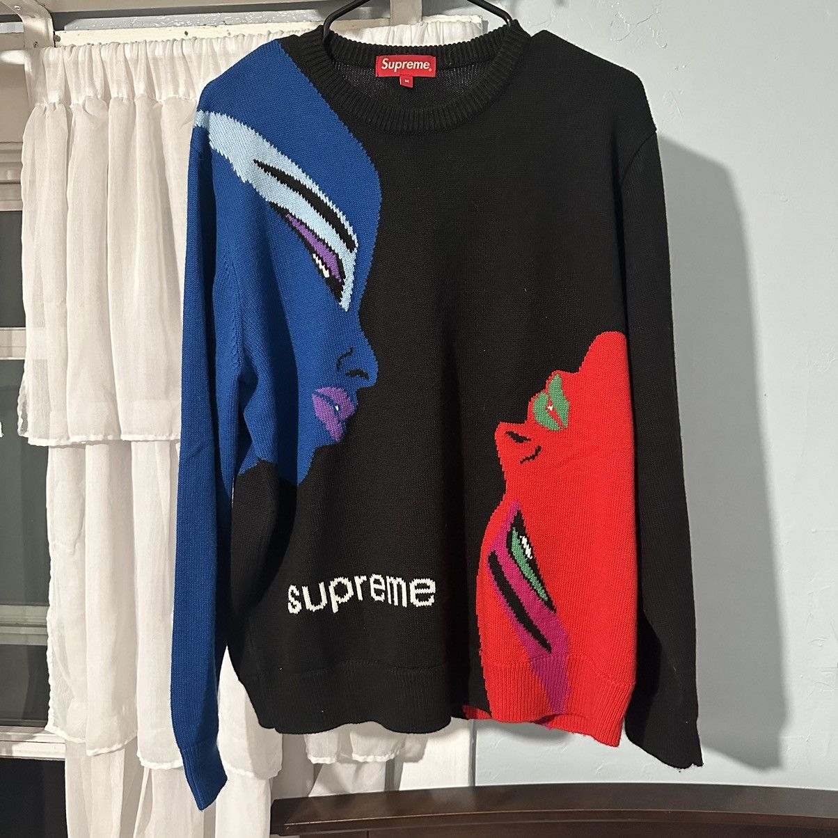 Supreme Supreme Faces Sweater | Grailed