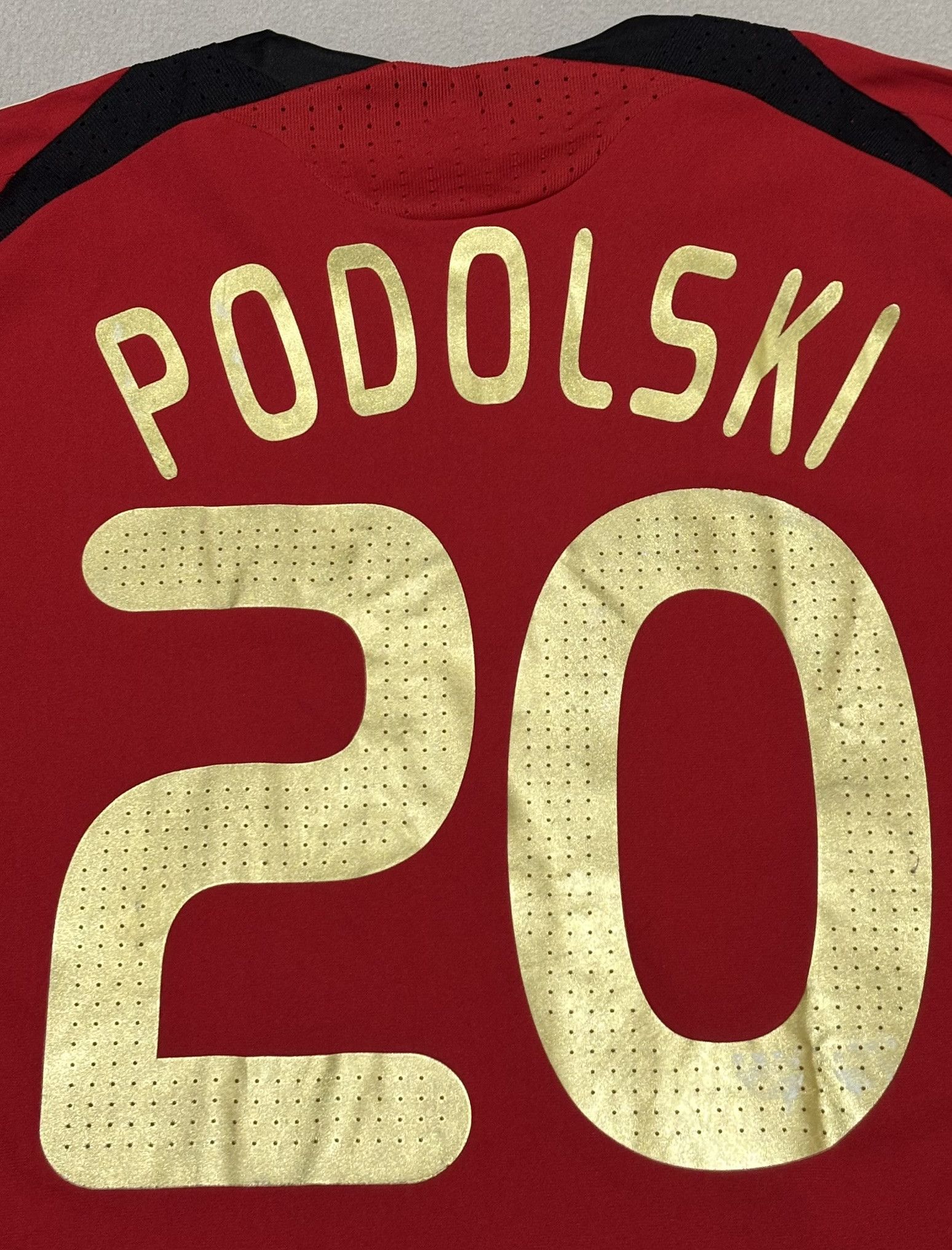 Adidas Germany 2008 Podolski #20 Adidas Football Jersey Size L Size US L / EU 52-54 / 3 - 12 Thumbnail