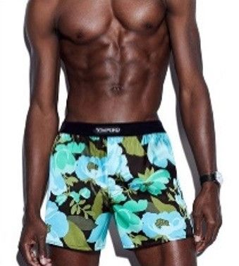Tom Ford o1loc1c0724 ST4LM1 Abstract Floral Silk Boxer Briefs Size US 36 / EU 52 - 2 Thumbnail