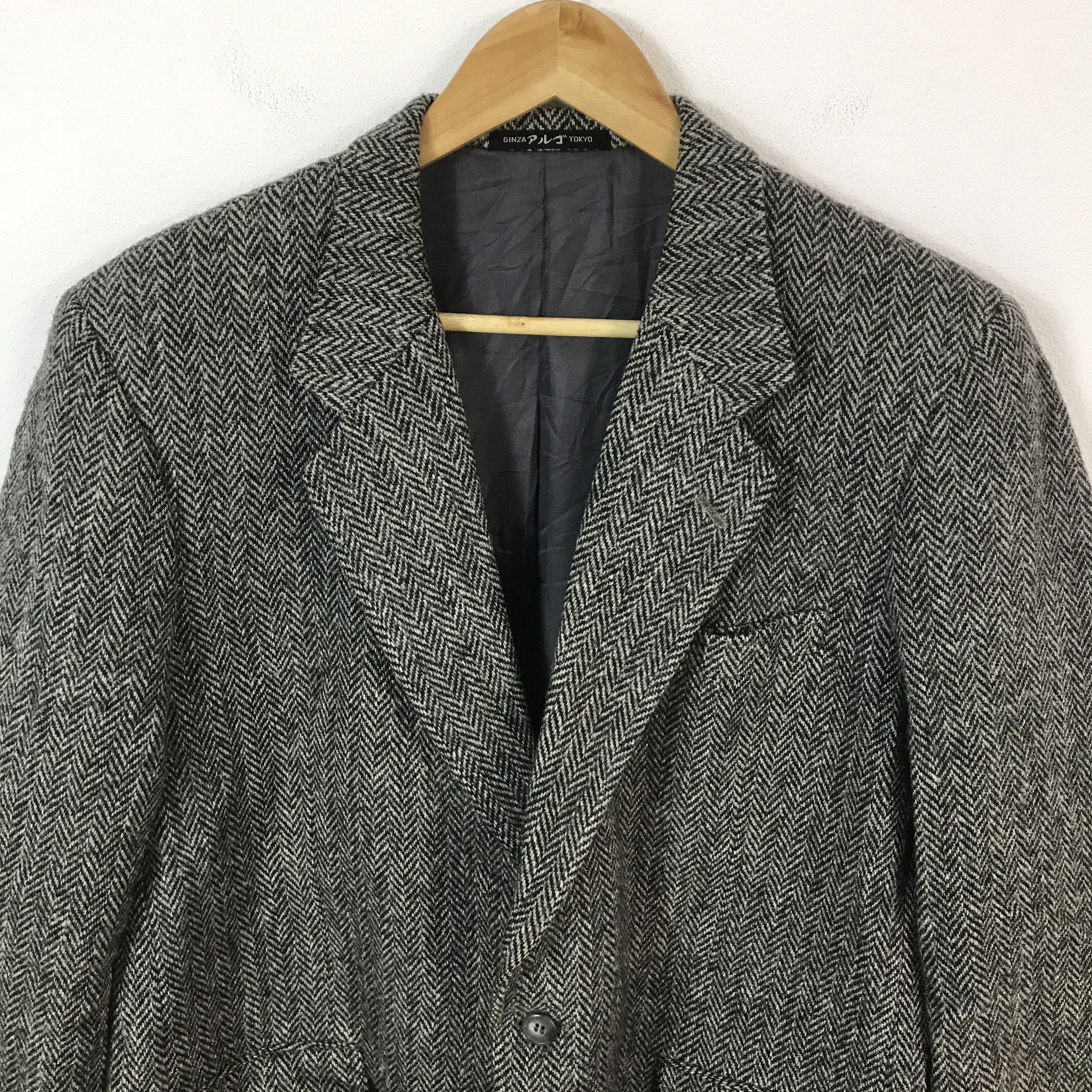 Harris Tweed Vintage Harris Tweed Wool Blazer Coat jacket Size US L / EU 52-54 / 3 - 3 Thumbnail