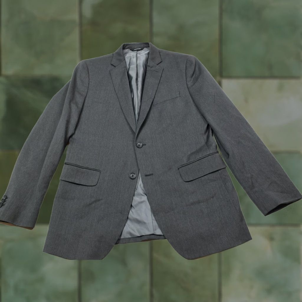 Banana Republic Banana Republic Cerutti Suit Jacket Mens 40R Gray Wool Two-Button Tailored Fit Size 40R - 1 Thumbnail