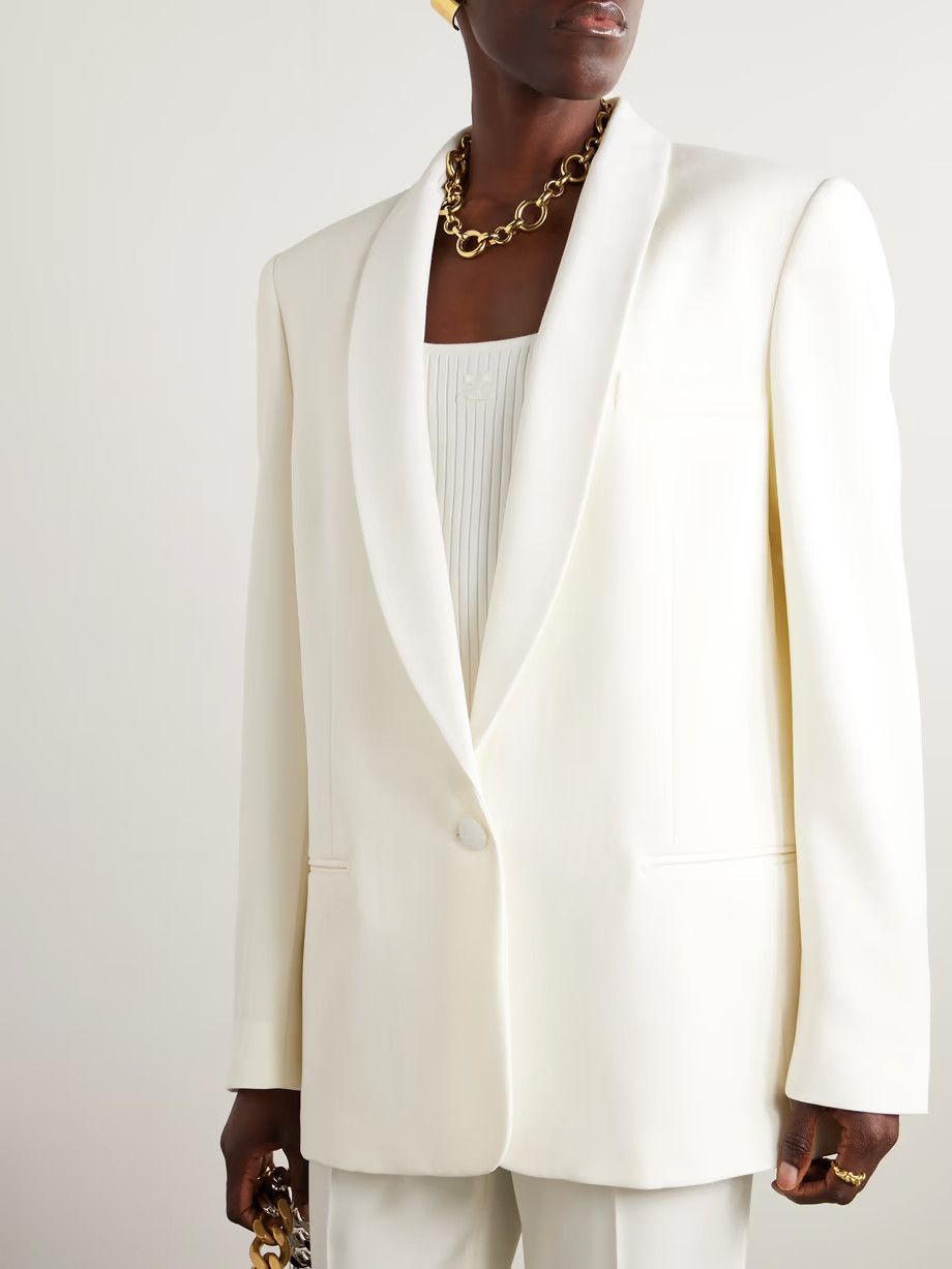 Stella McCartney o1s22i1n1024 Single-Breasted Tailored Blazer in White Size S / US 4 / IT 40 - 3 Thumbnail