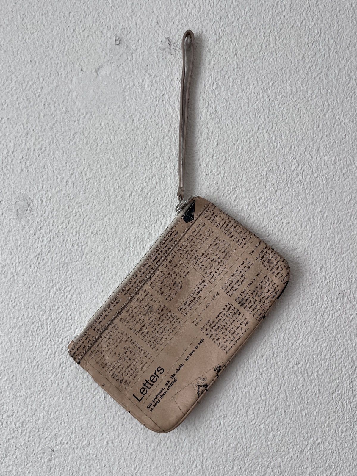 John Galliano Archive John Galliano "Gazette" Newspaper Print Wristlet Size ONE SIZE - 12 Thumbnail