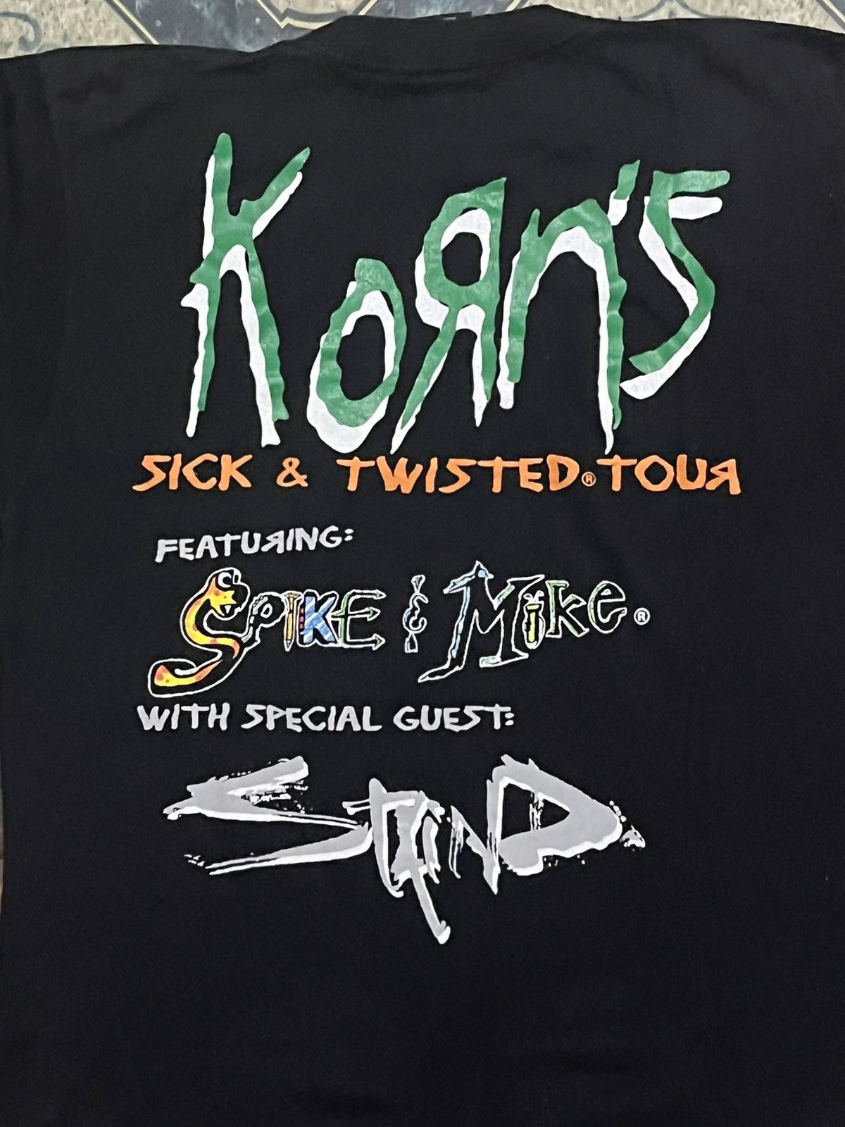 Band Tees Korn Sick & Twisted Tour 1997 Size US M / EU 48-50 / 2 - 4 Thumbnail