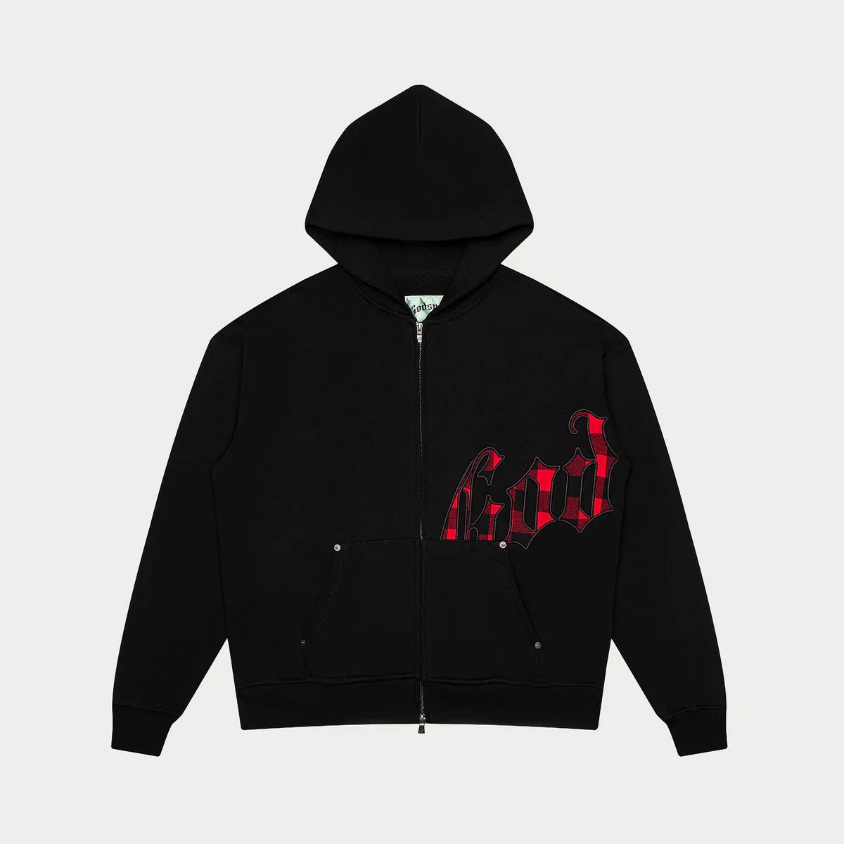Godspeed Godspeed 'OG Logo' Black & Red Plaid Hoodie Size US L / EU 52-54 / 3 - 1 Preview