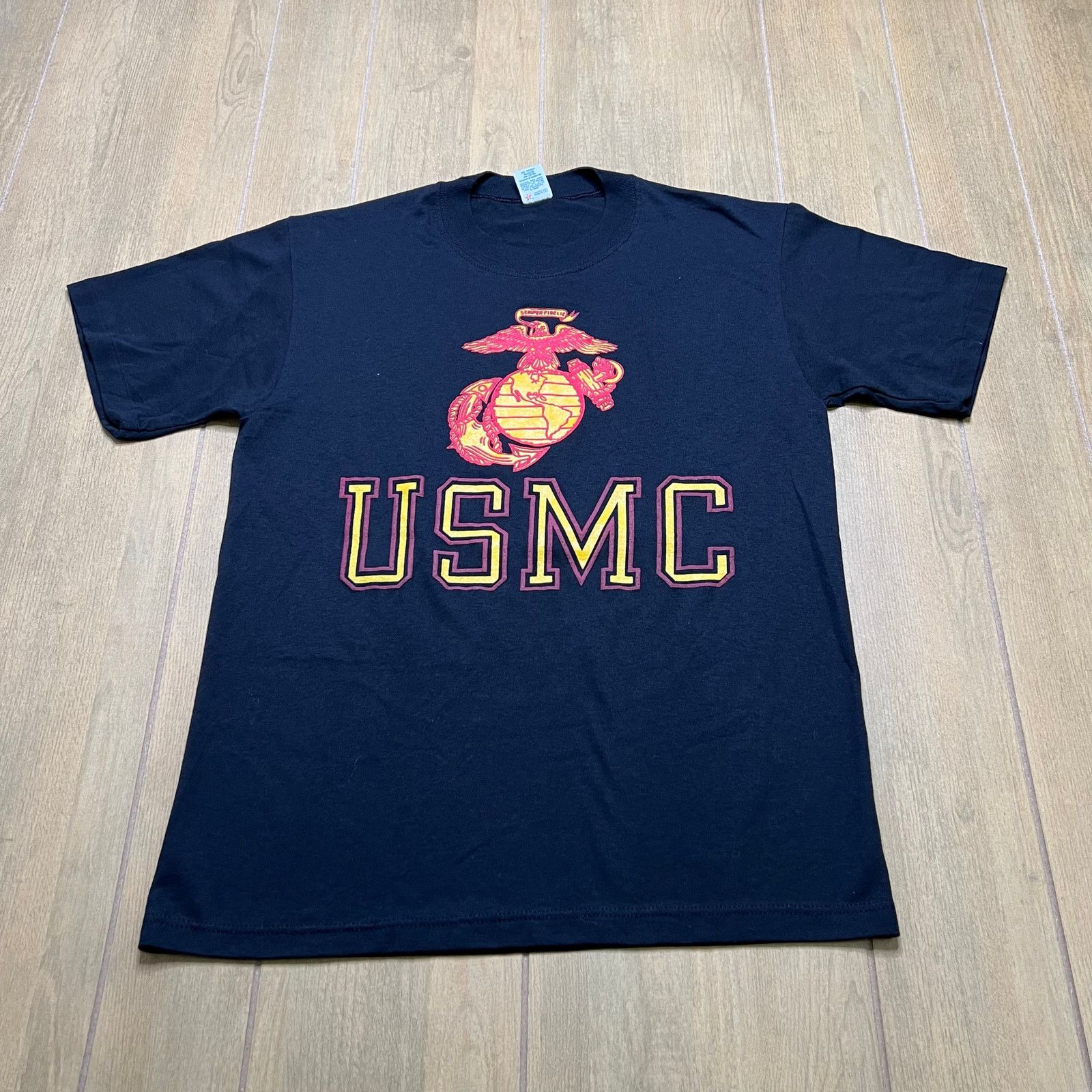 Vintage Vintage USMC T Shirt Marine Corps Eagle Globe Anchor USA M Size US M / EU 48-50 / 2 - 1 Thumbnail