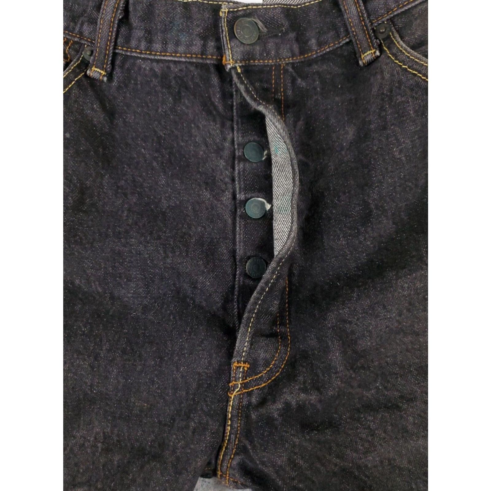Levi's Levis 501 Jeans Mens 38x32 Gray Button Fly Straight Leg Big & Tall Cotton Size US 38 / EU 54 - 6 Thumbnail