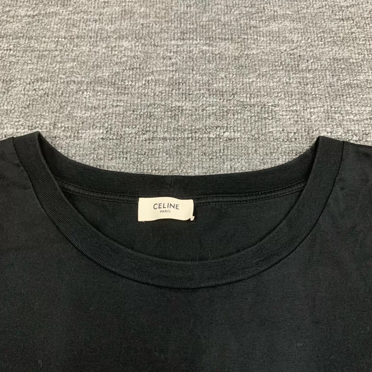 Celine Celine Triomphe Logo Black Short Sleeve S 95 New Size US S / EU 44-46 / 1 - 7 Thumbnail
