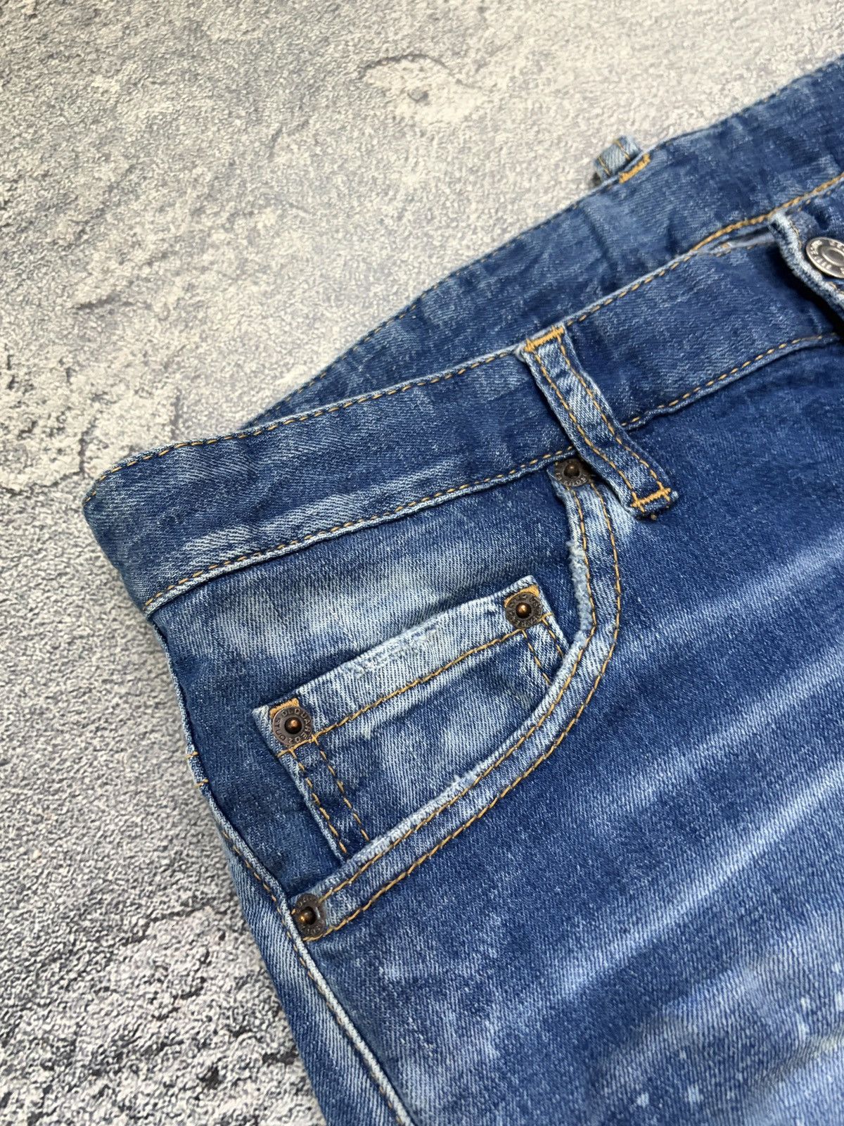 Dsquared2 DSQUARED2 Archive Distressed Patchwork Paint Blue Jeans 48 Size US 32 / EU 48 - 5 Thumbnail
