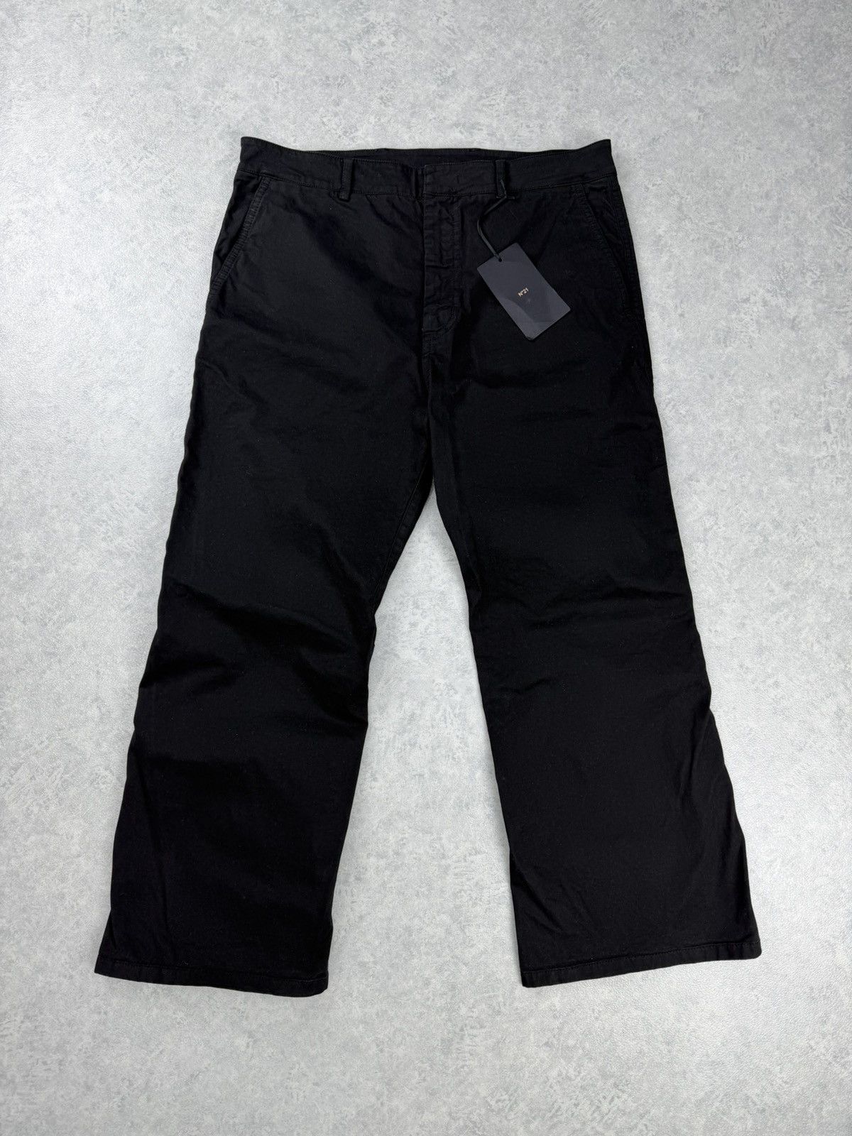 N21 N21 Black Cotton Trousers Pants Size 46 Size US 31 - 1 Thumbnail