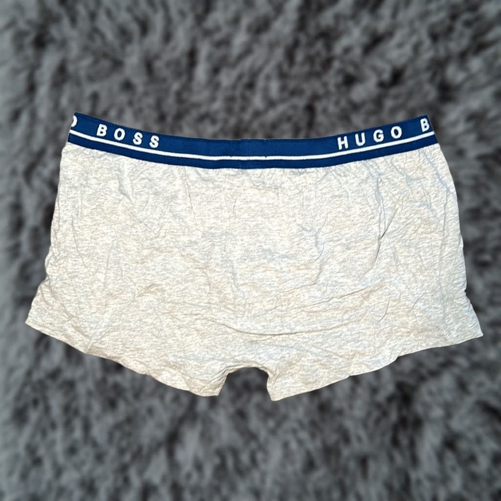 Hugo Boss HUGO BOSS Cotton Stretch Boxer Trunk - 2XL Underwear Gray Mens Regular boxer brief 2XL Size 48R - 1 Thumbnail