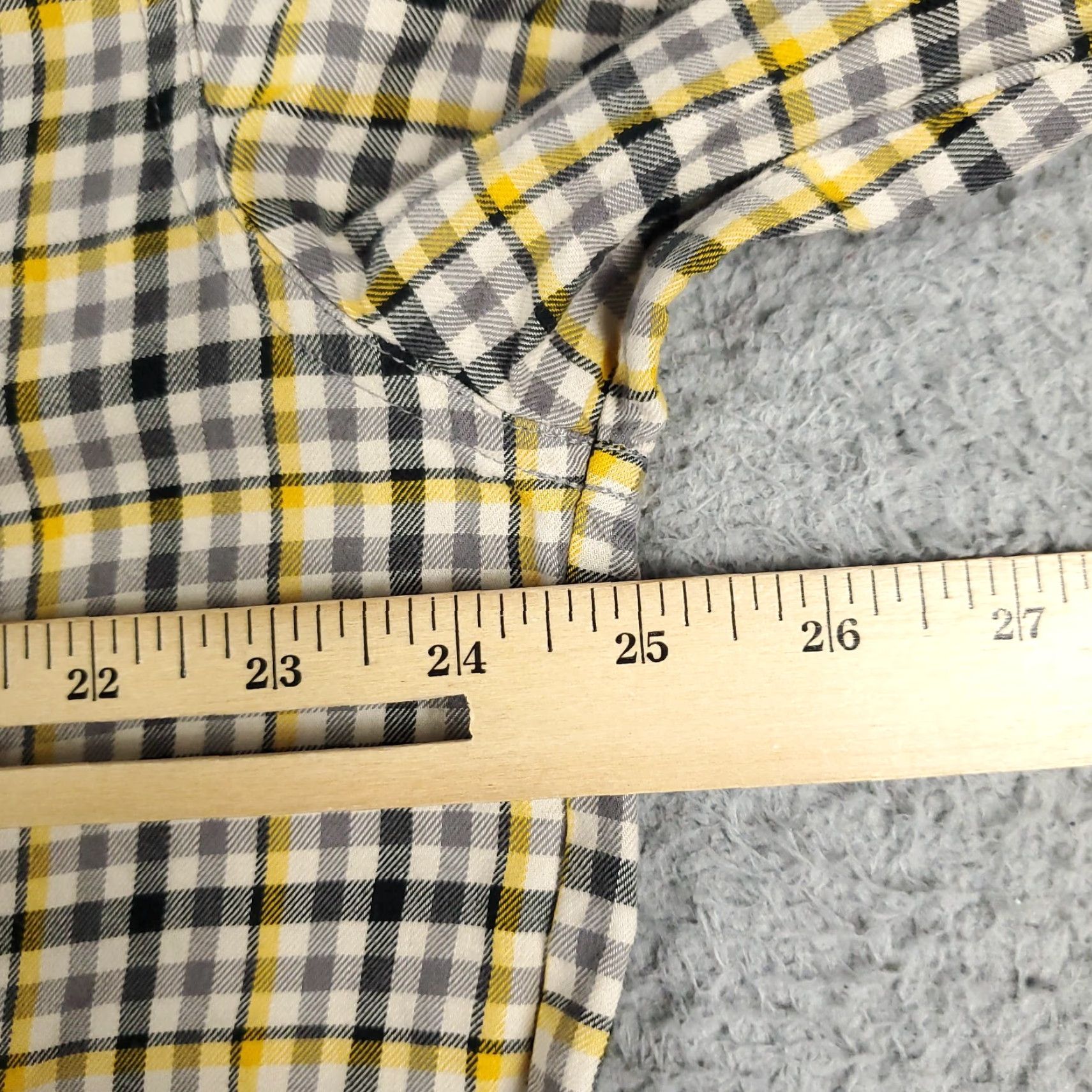 Ralph Lauren Ralph Lauren Shirt Button-Up Men’s Plaid Long Sleeve Button Collared Yellow Gray Color M Medium Classic Preppy American Modern Colorful Regular Size US M / EU 48-50 / 2 - 6 Thumbnail