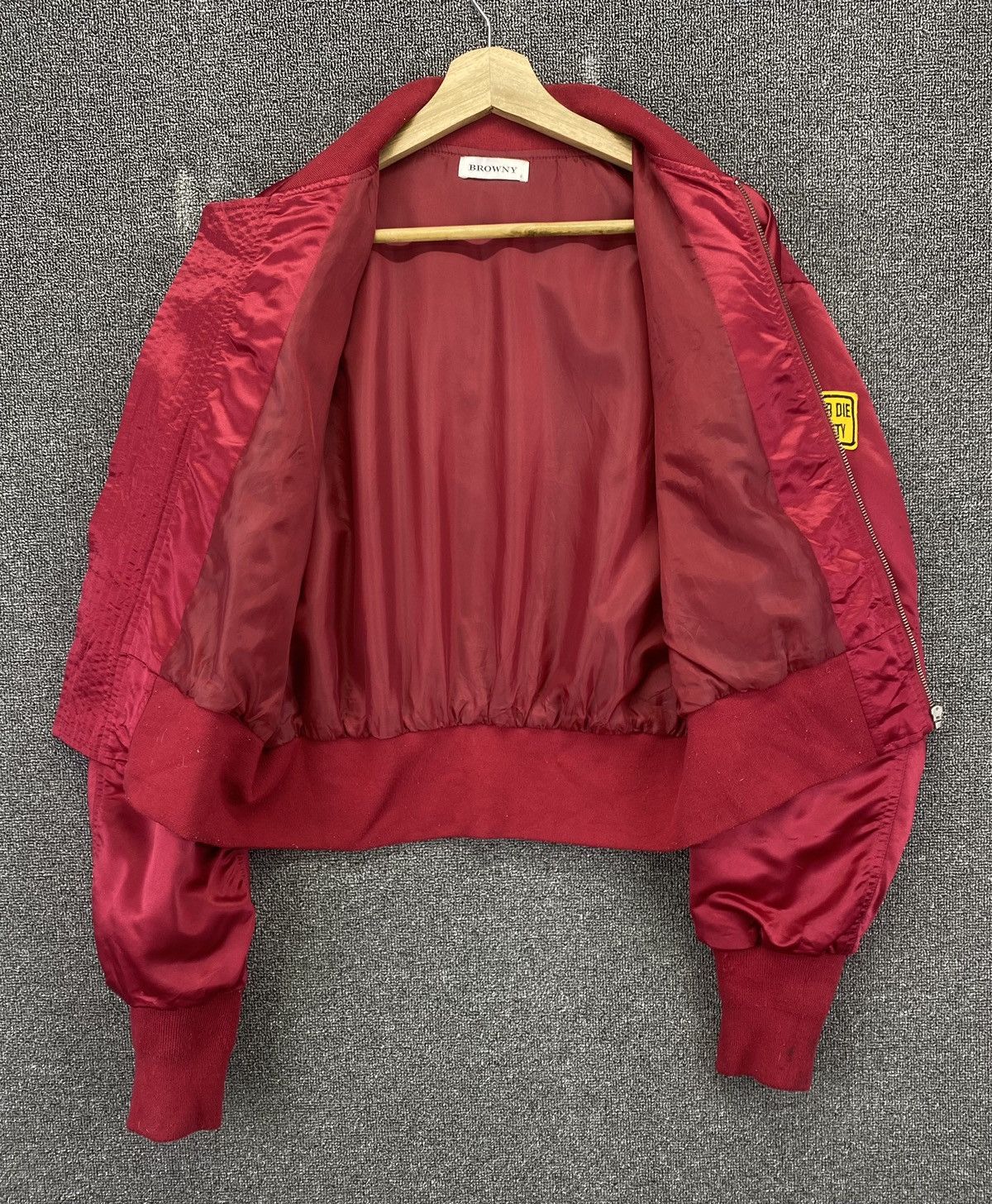 Japanese Brand Vintage Browny U.S Air Force Military Red Bomber Jacket Size M / US 6-8 / IT 42-44 - 6 Thumbnail