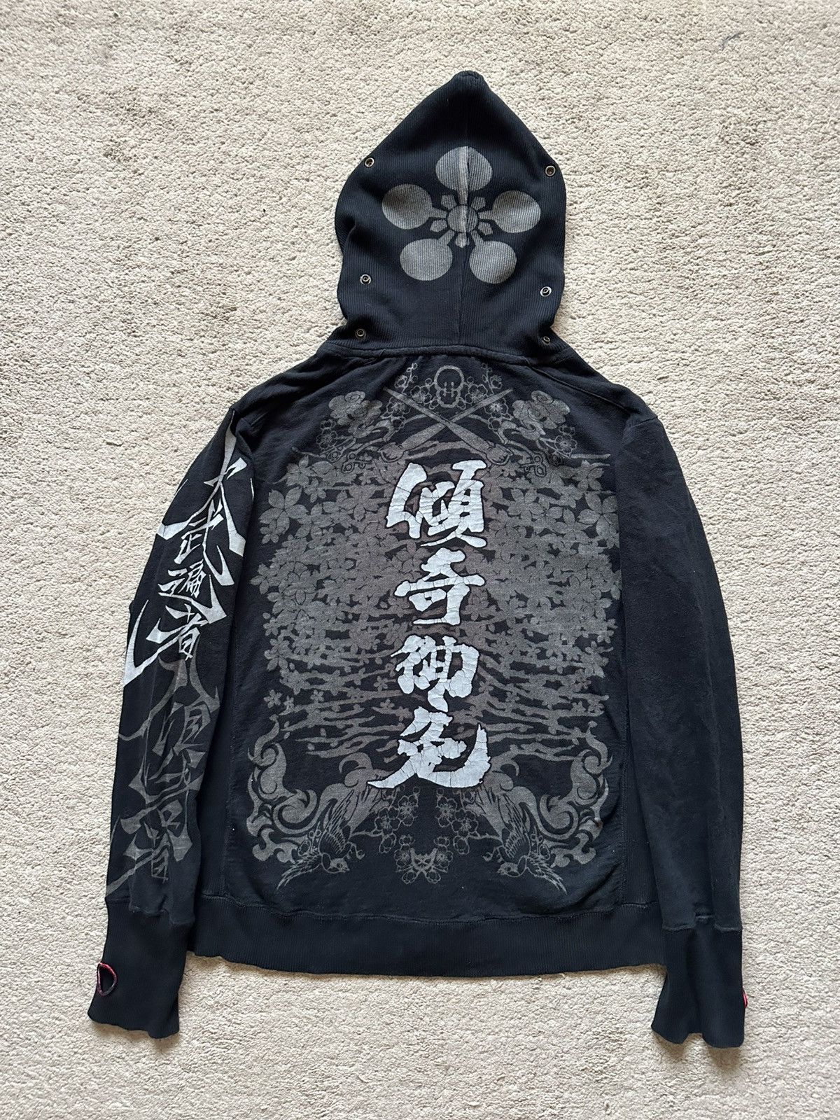 トップス 00s archive japanese label coated hoodie 7e0e6b89690c4450bf86c2544262a3