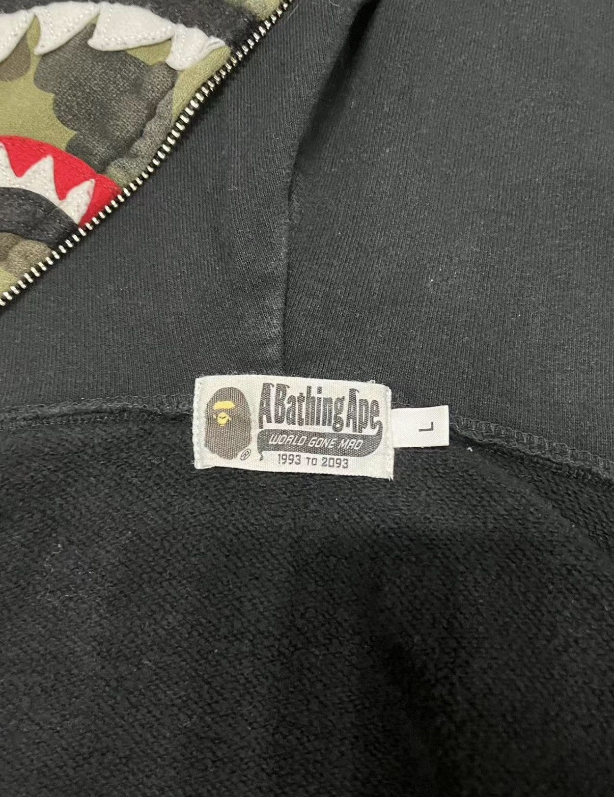 Bape BAPE x Mars Blackmon Dreadlocks Camo Shark Hoodie K5 Size US L / EU 52-54 / 3 - 3 Thumbnail