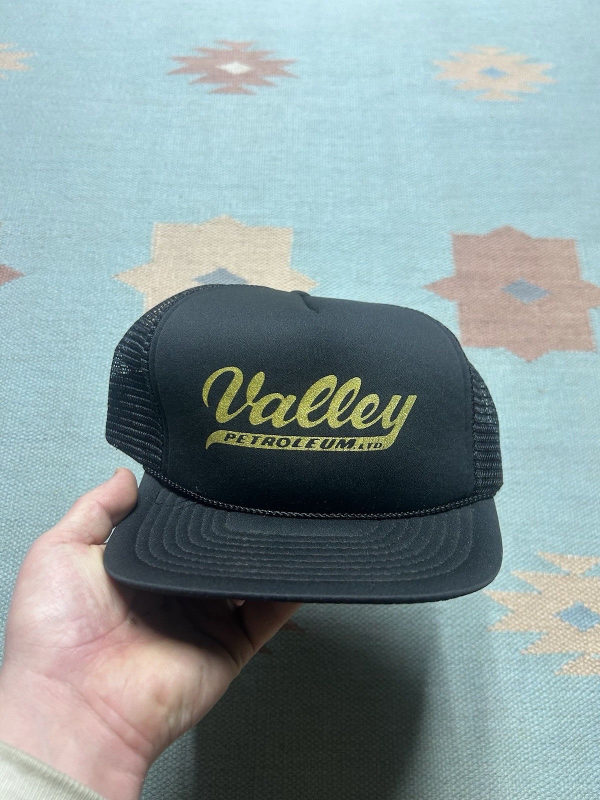 Vintage Vtg trucker hat valley petroleum Michigan black gold snap Size ONE SIZE - 2 Thumbnail