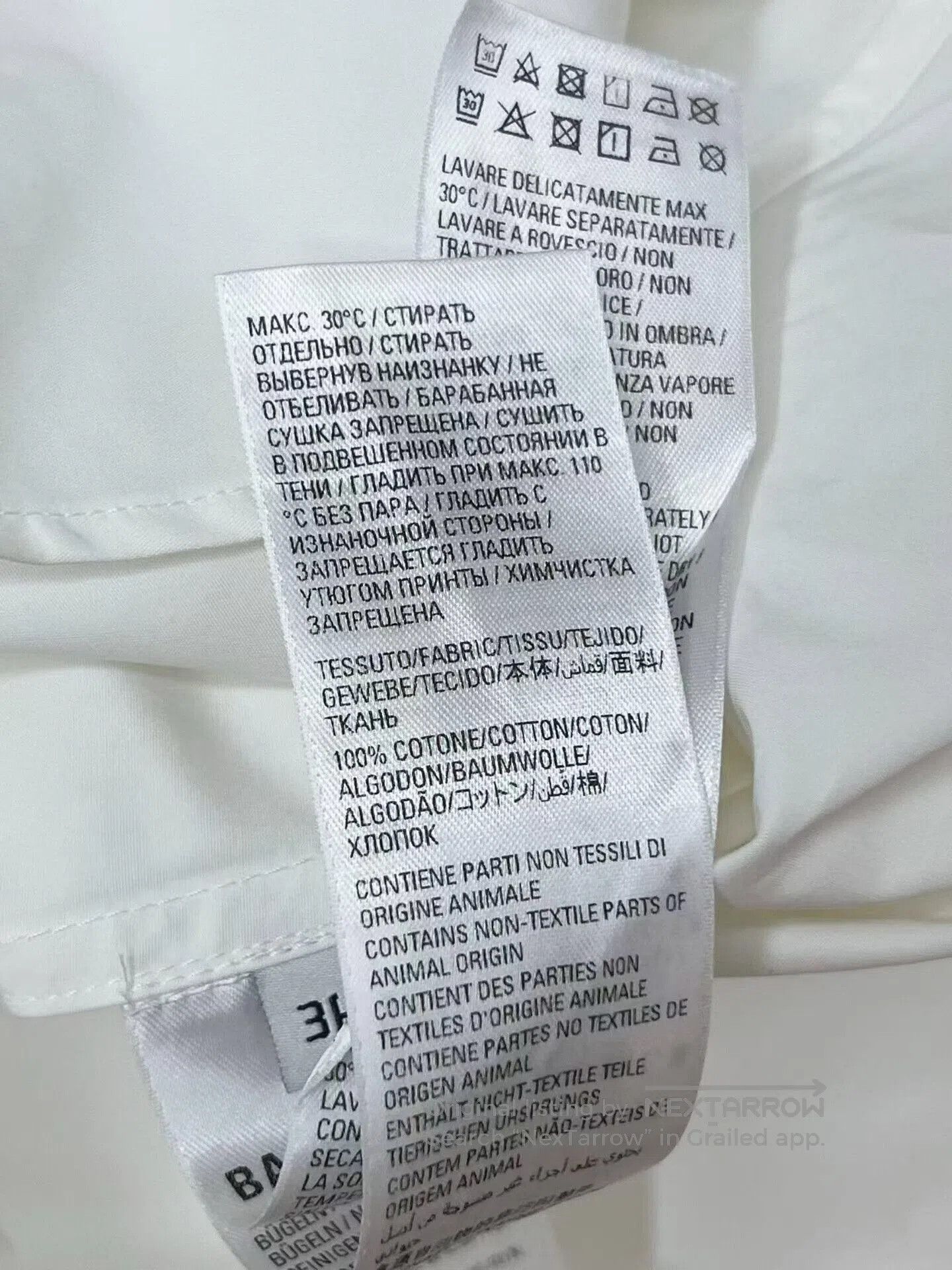 Balenciaga balenciaga logo long sleeve white shirt. Size US XL / EU 56 / 4 - 6 Thumbnail