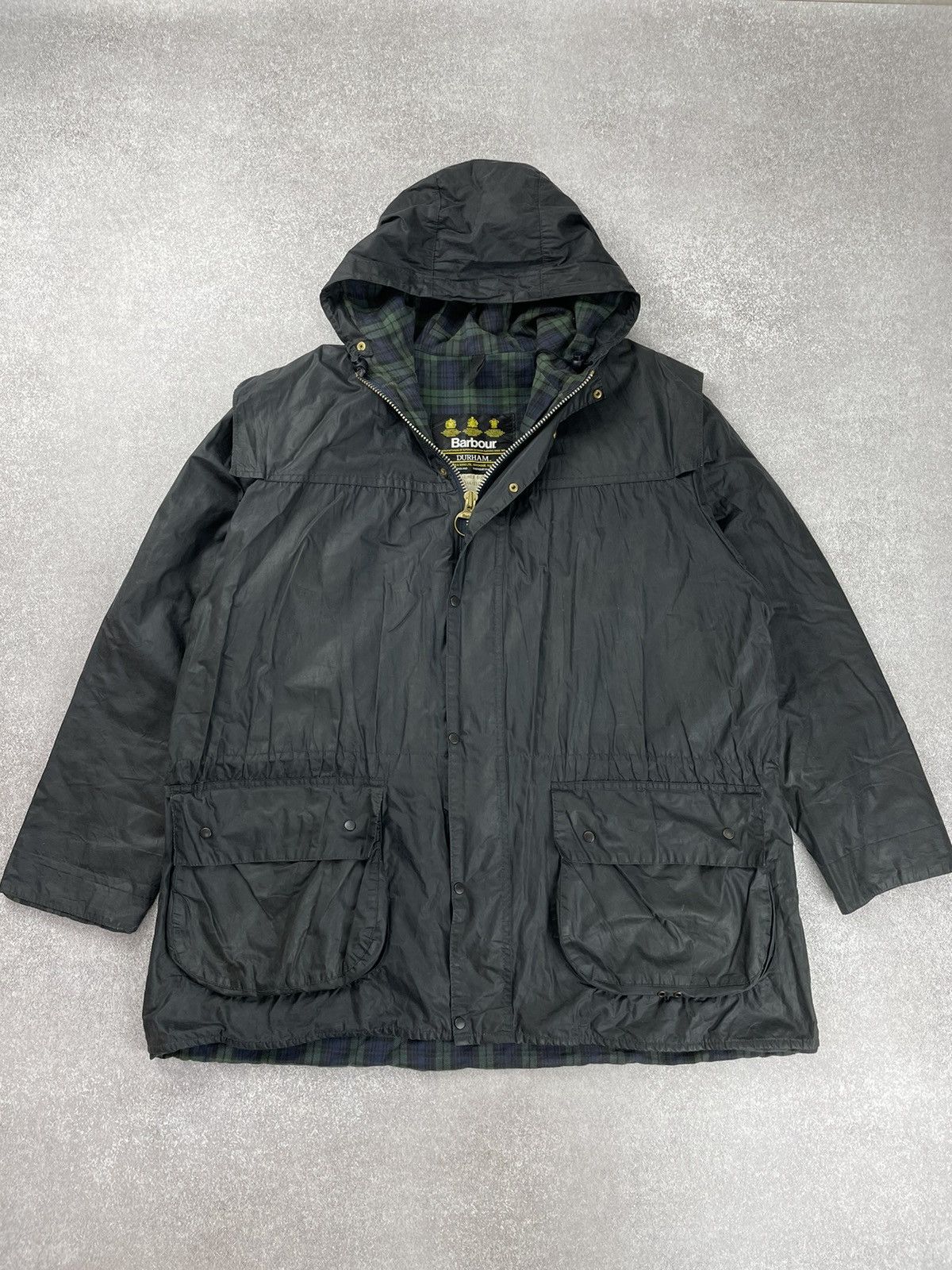 Barbour × Japanese Brand Vintage Men’s Barbour Durham A6 Waxed Jacket Size US XXL / EU 58 / 5 - 1 Thumbnail