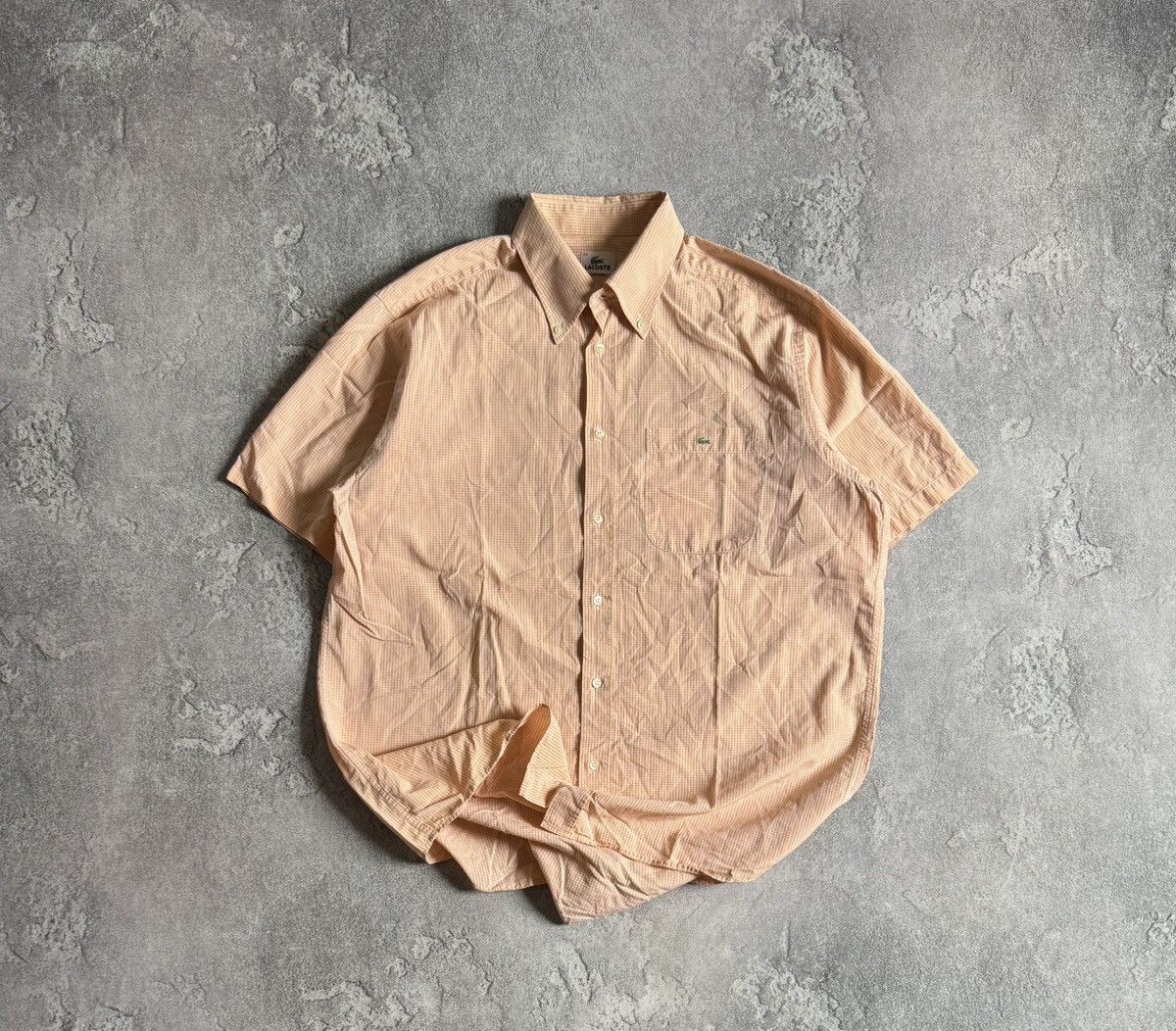 Lacoste Lacoste 44size Chekered button up shirt casual short sleeve Size US XL / EU 56 / 4 - 1 Thumbnail