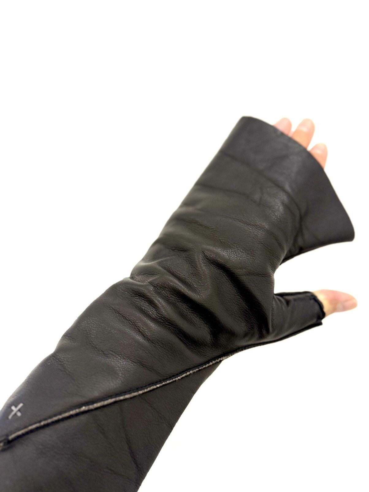 Other M+ fingerless leather gloves Size ONE SIZE - 7 Thumbnail