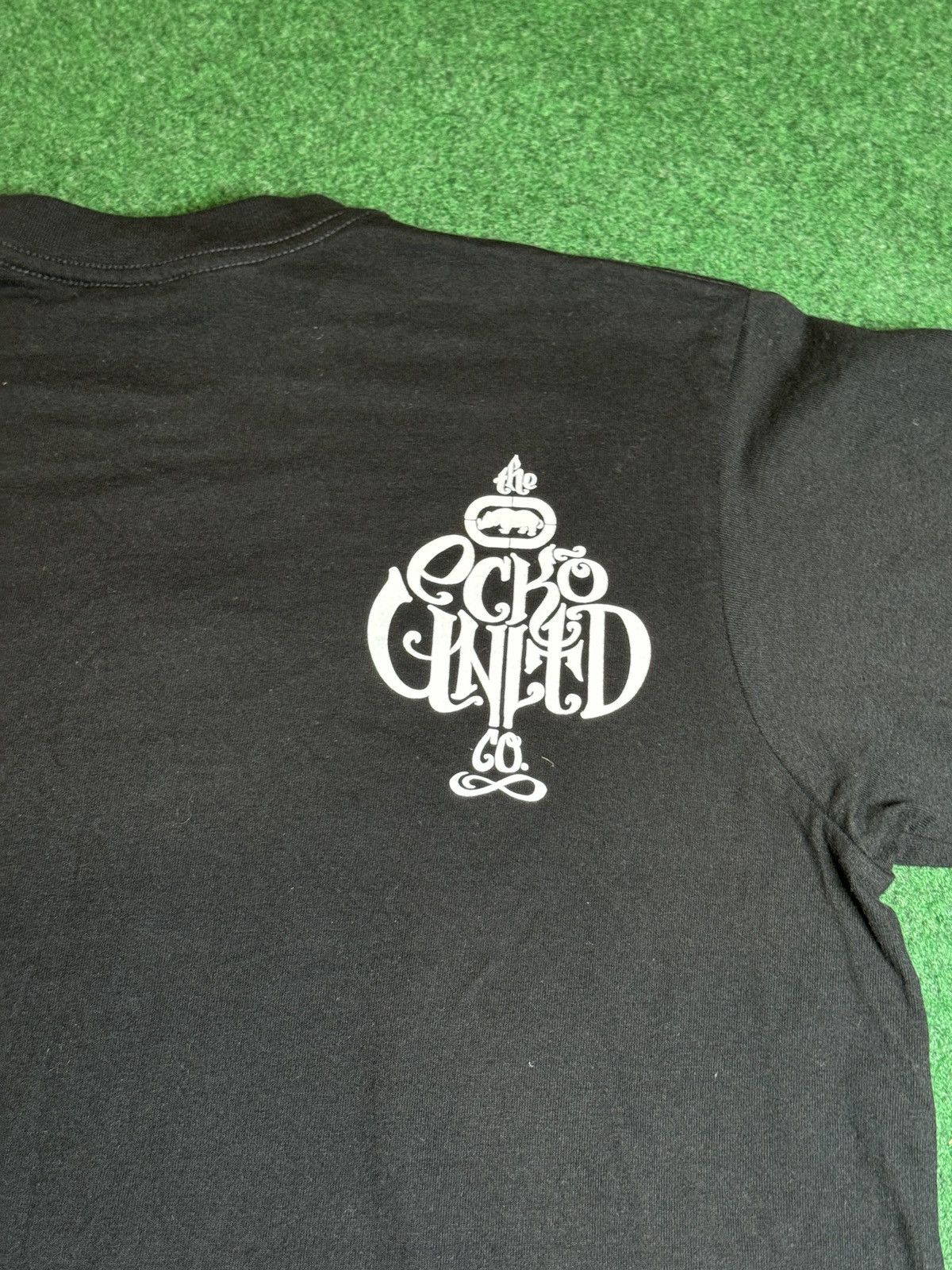 Ecko Unltd. × Vintage Y2K Ecko Unltd Hip Hop Graphitti Baggy Medium Black T Shirt Size US M / EU 48-50 / 2 - 5 Thumbnail