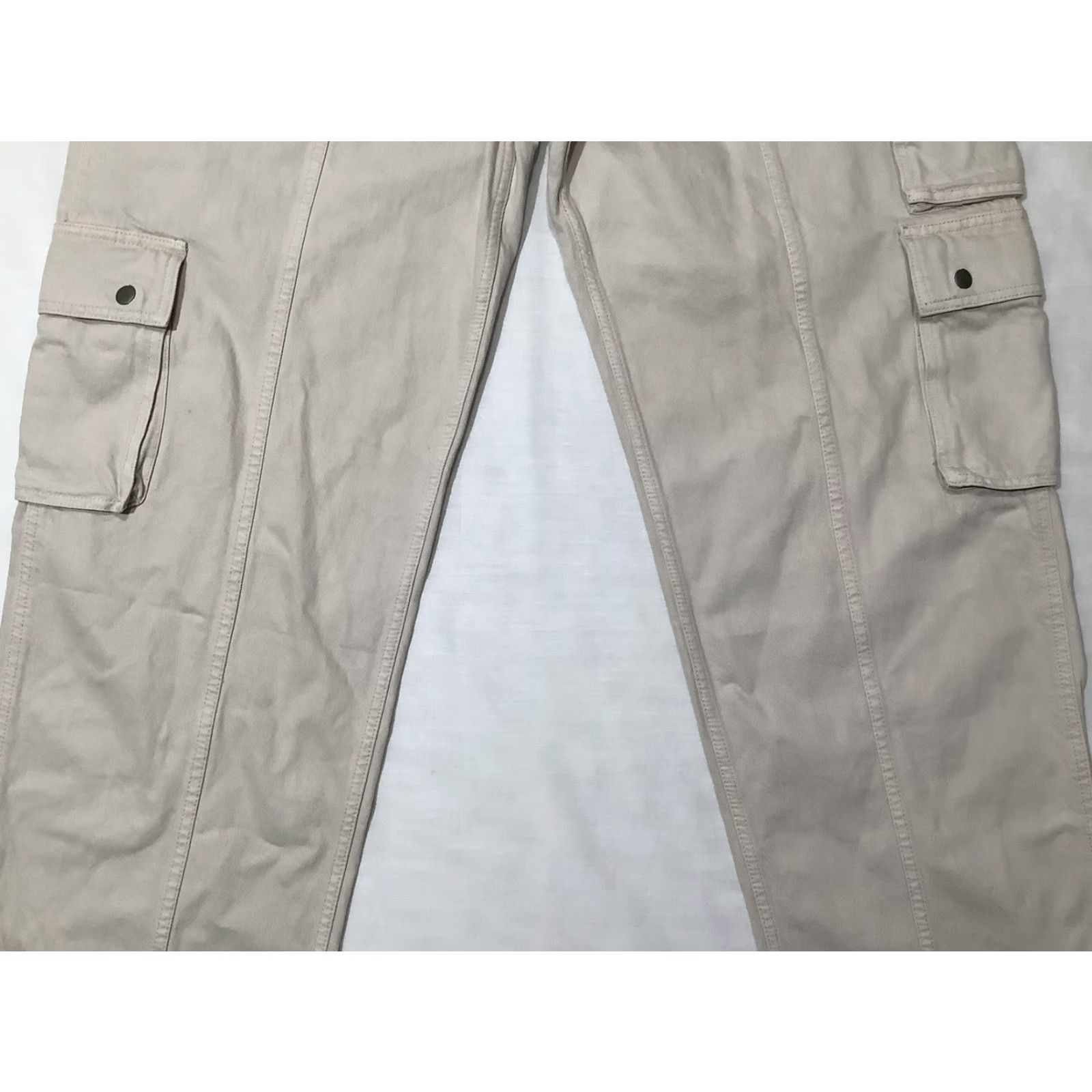 Abercrombie & Fitch VINTAGE Abercrombie & Fitch Cargo Pants Mens 34x32 Beige The Loose High Rise Utility Pockets Size US 34 / EU 50 - 3 Thumbnail