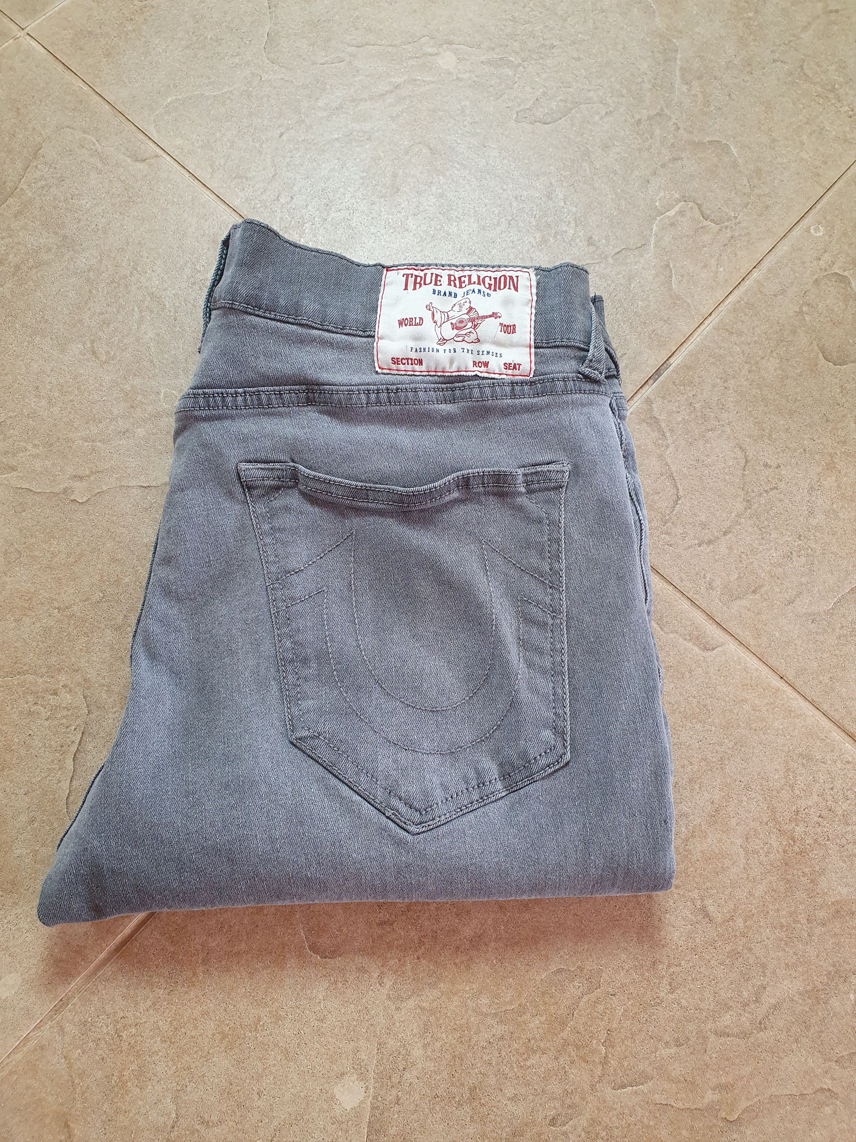 True Religion Gray Denim True Religion Mens Size 34 Rocco Relaxed Skinny Size US 34 / EU 50 - 5 Thumbnail