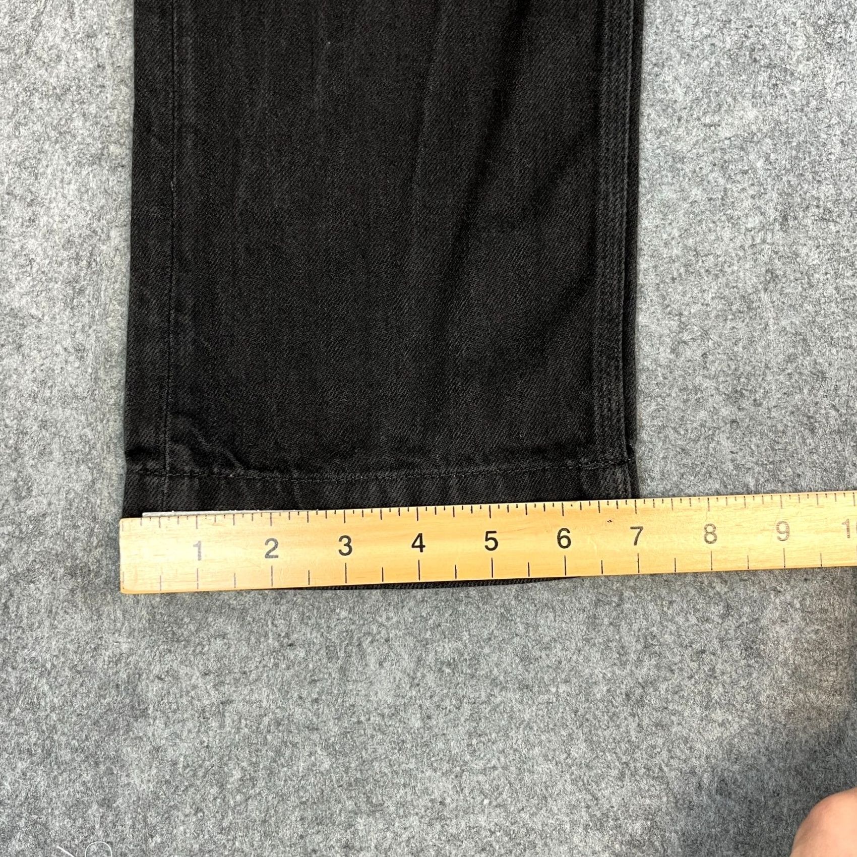 Replay Replay Atelier Jeans Tapered 36 32 Black Blue Trim Rare Denim 5-Pocket Mens Regular 32 In Inside Leg Medium Rise Black Cotton Jeans Size US 36 / EU 52 - 3 Thumbnail