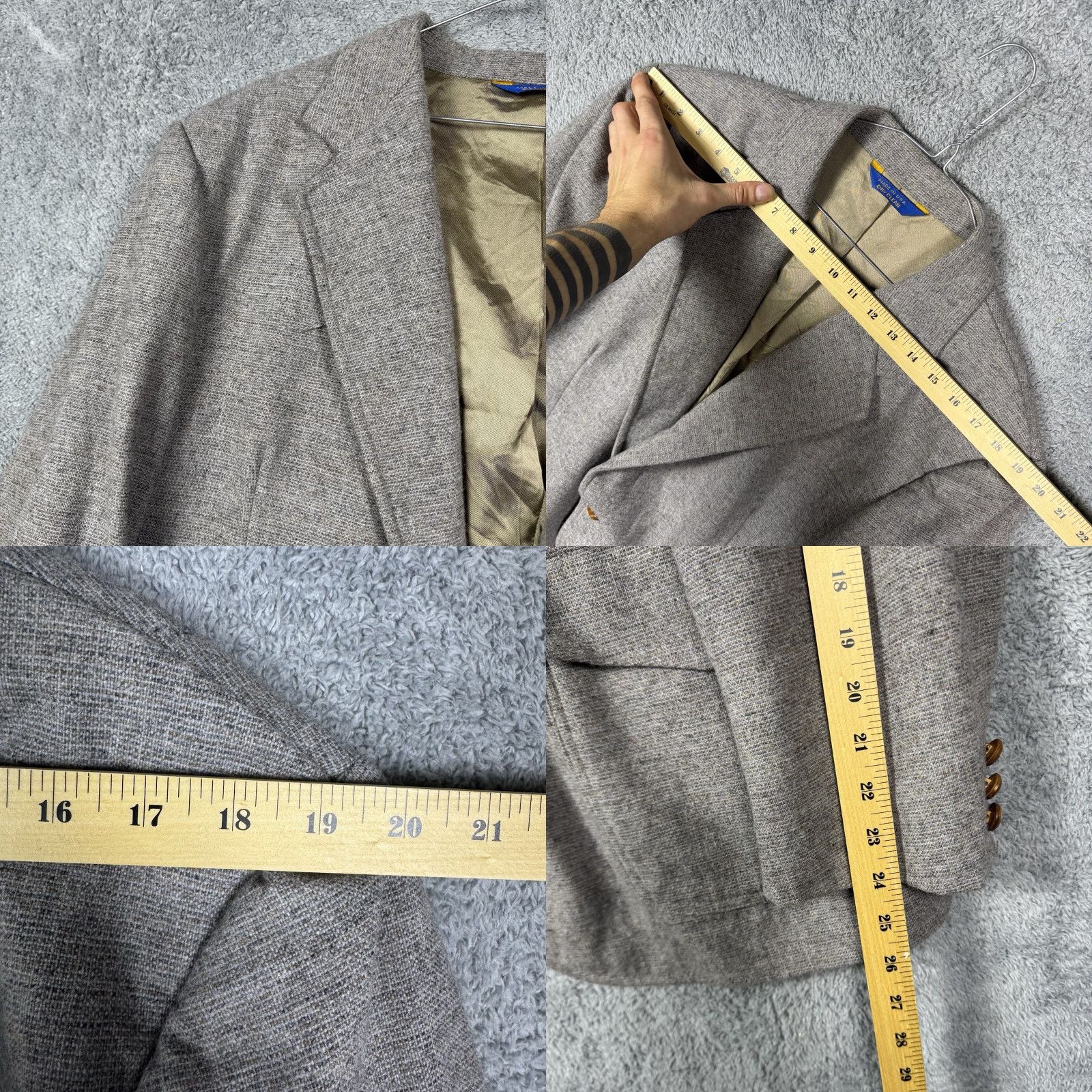 Pendleton VINTAGE Pendleton Blazer Mens 44R Wool Sport Coat USA Made 90s 80s Size 44R - 8 Thumbnail