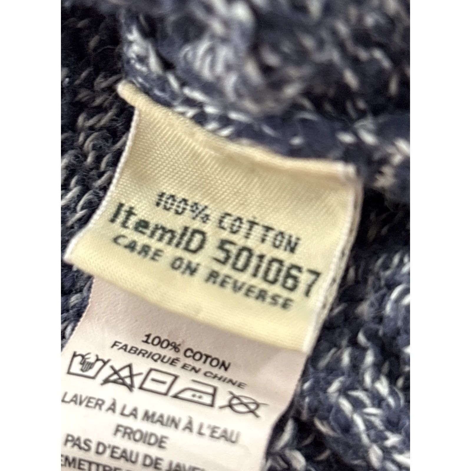 Vintage VINTAGE L.L. Bean Sweater Womens Large Blue Knit Crewneck Pullover Cotton 501067 Ladies Crew Neck Long Sleeve Women Turtleneck? Size L / US 10 / IT 46 - 5 Thumbnail