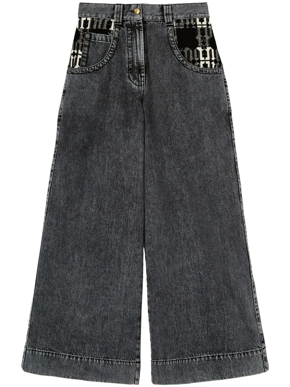 Palm Angels o1y1125 Denim Pant in Black Size 26" / US 2 / IT 38 - 1 Thumbnail