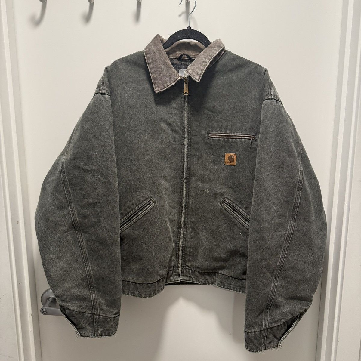 Carhartt Vintage Carhartt Moss Green detroit Jacket Size US XL / EU 56 / 4 - 1 Thumbnail