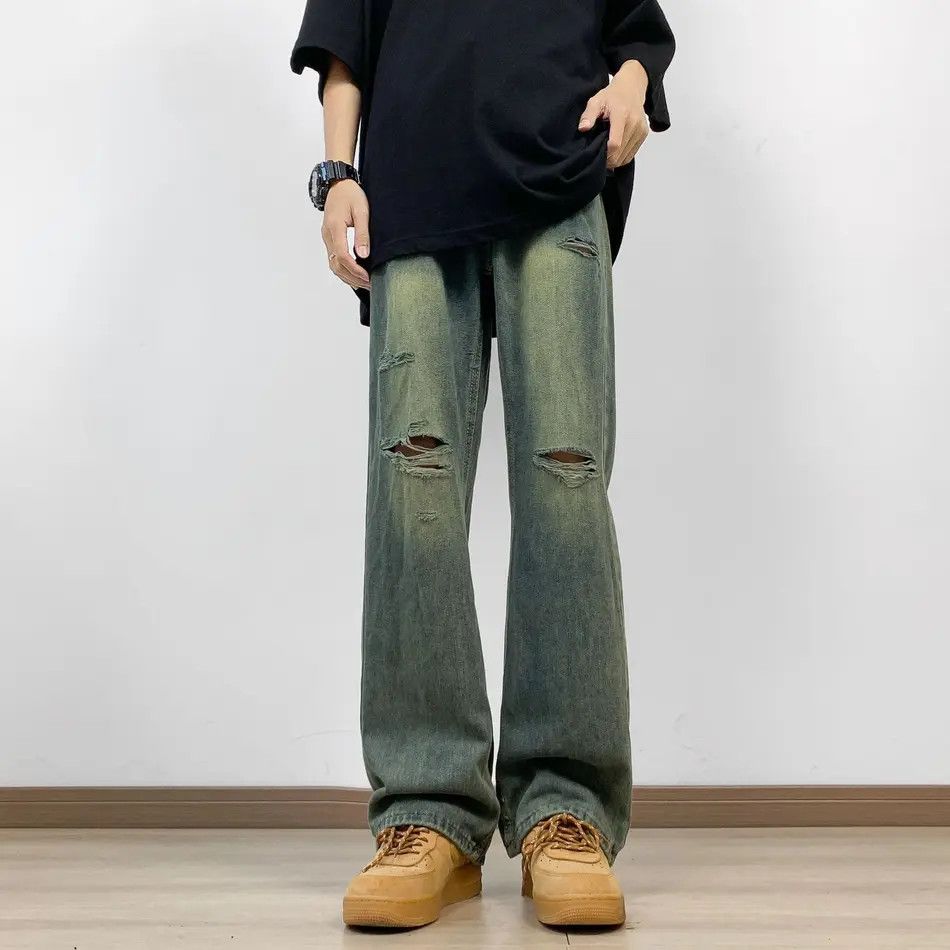 Japanese Brand Retro straight leg slightly flared jeans Size US 30 / EU 46 - 4 Thumbnail