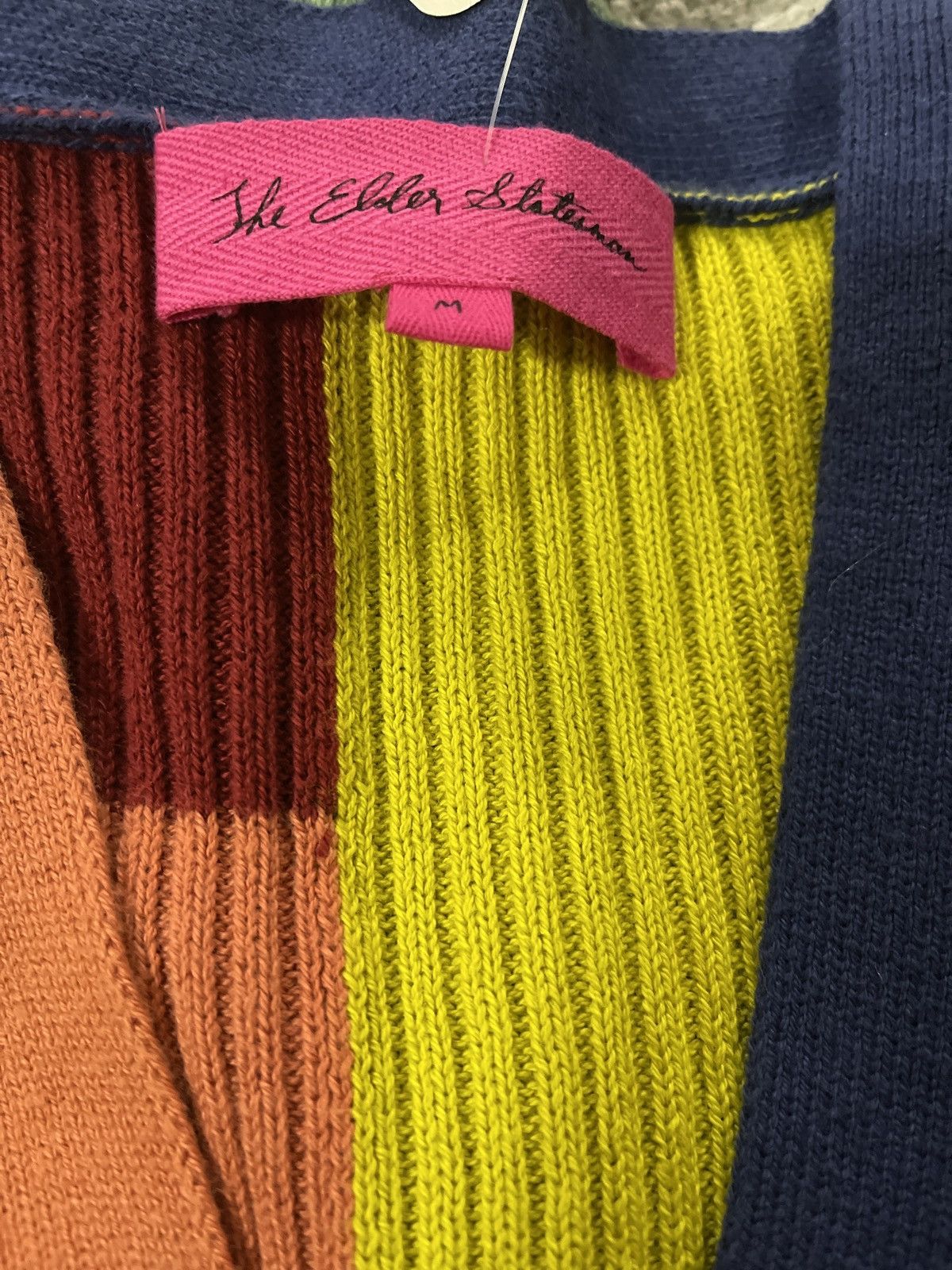 The Elder Statesman THE ELDER STATESMAN BATCH BLOCK CARDIGAN IN MULTI size M Size M / US 6-8 / IT 42-44 - 11 Thumbnail
