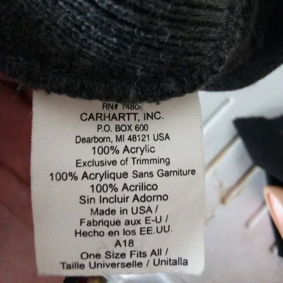 Carhartt × Vintage Vintage Carhartt Winter Beanie Hat Size ONE SIZE - 5 Thumbnail